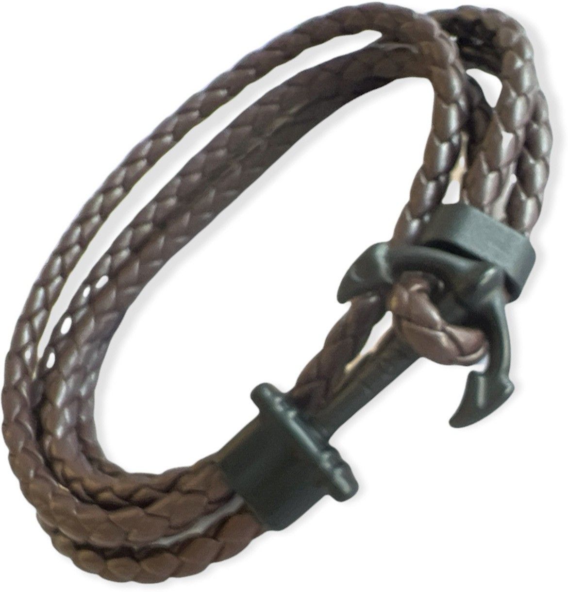 MYKI Stylish Anchor Bracelet (BLACK) (MKMBR139BR)