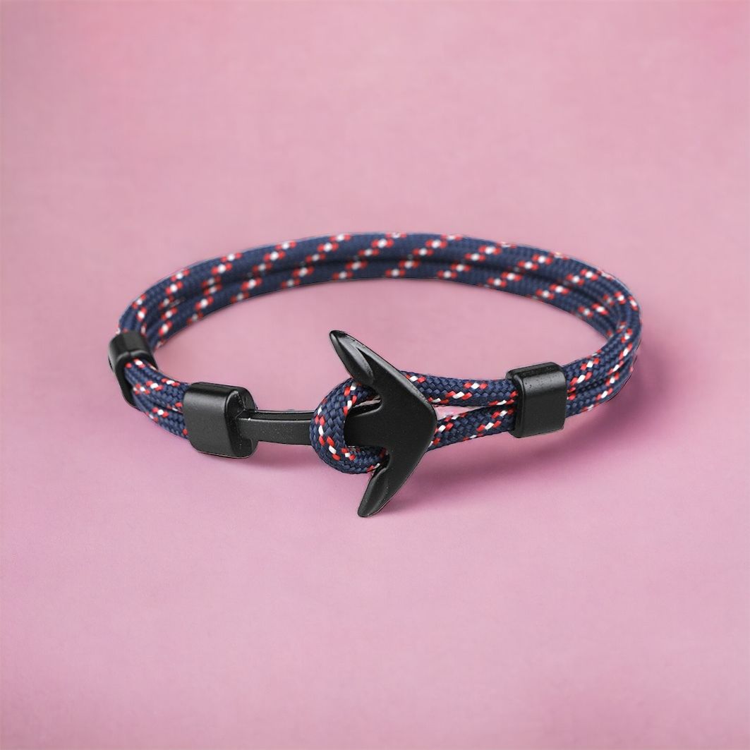MYKI Stylish Anchor Bracelet (MKMBR166-MULTICOLOR)