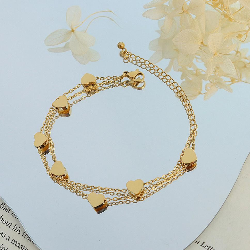 MYKI Eternal heart Charm Bracelet (MKBRAD372G)