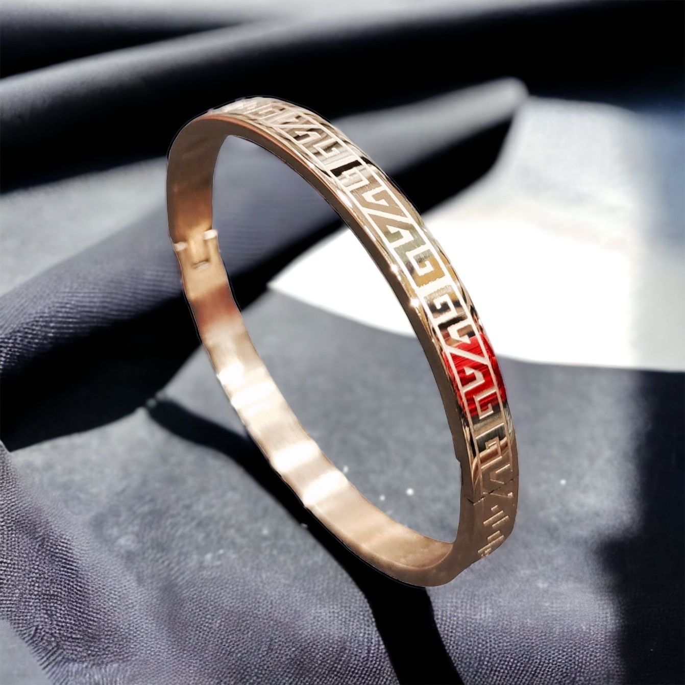 MYKI Glorious Love Bracelet(6mm thickness, 2.4 inch diameter) (MKBRAD462RG)