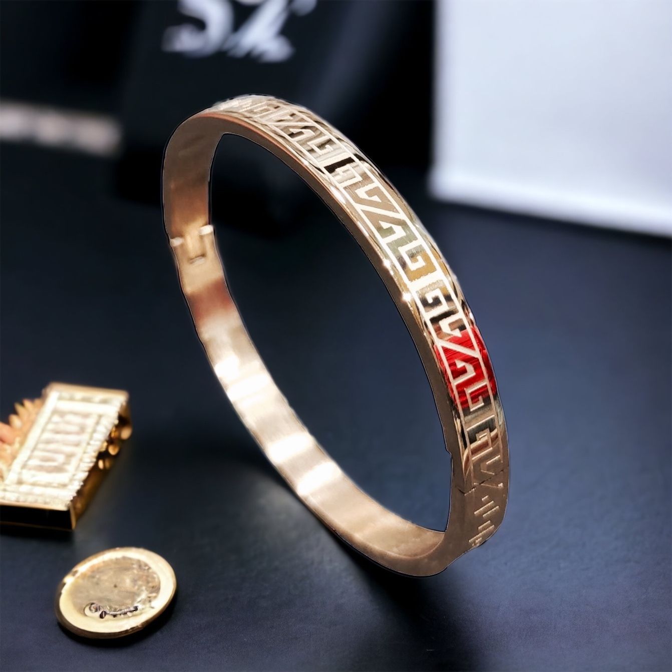 MYKI Glorious Love Bracelet(6mm thickness, 2.4 inch diameter) (MKBRAD462RG)