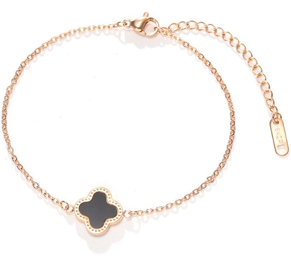 MYKI Elegangt Floral Charm Bracelet (MKBRAD477RG)