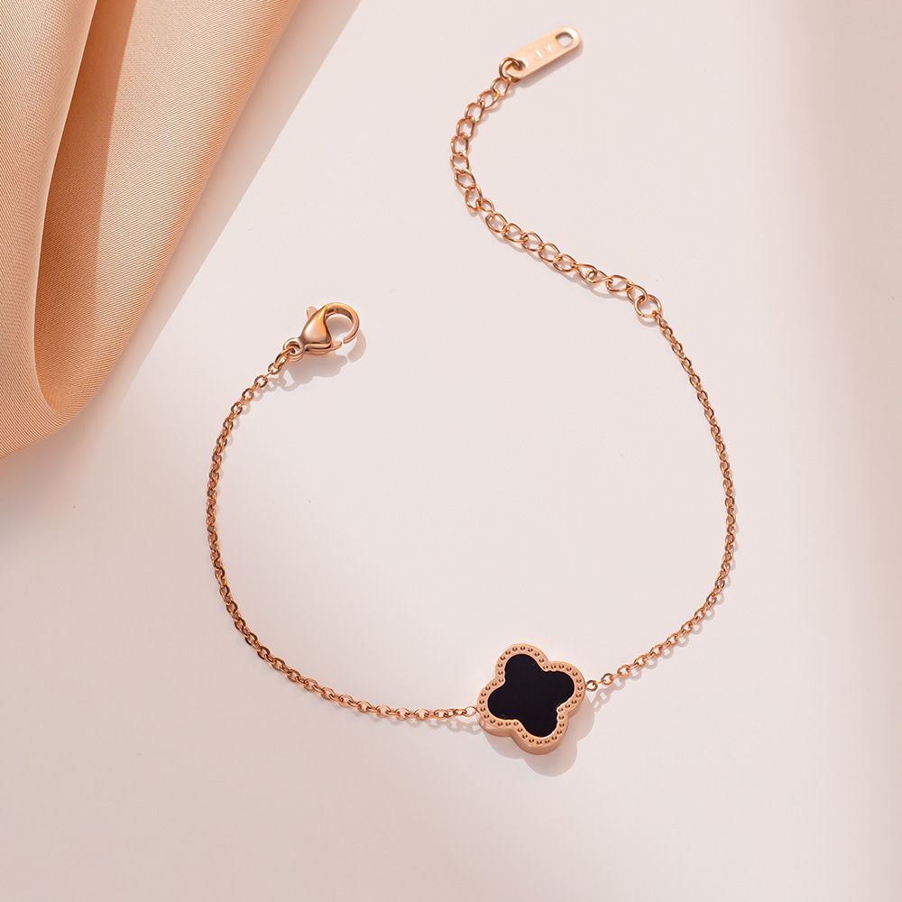MYKI Elegangt Floral Charm Bracelet (MKBRAD477RG)