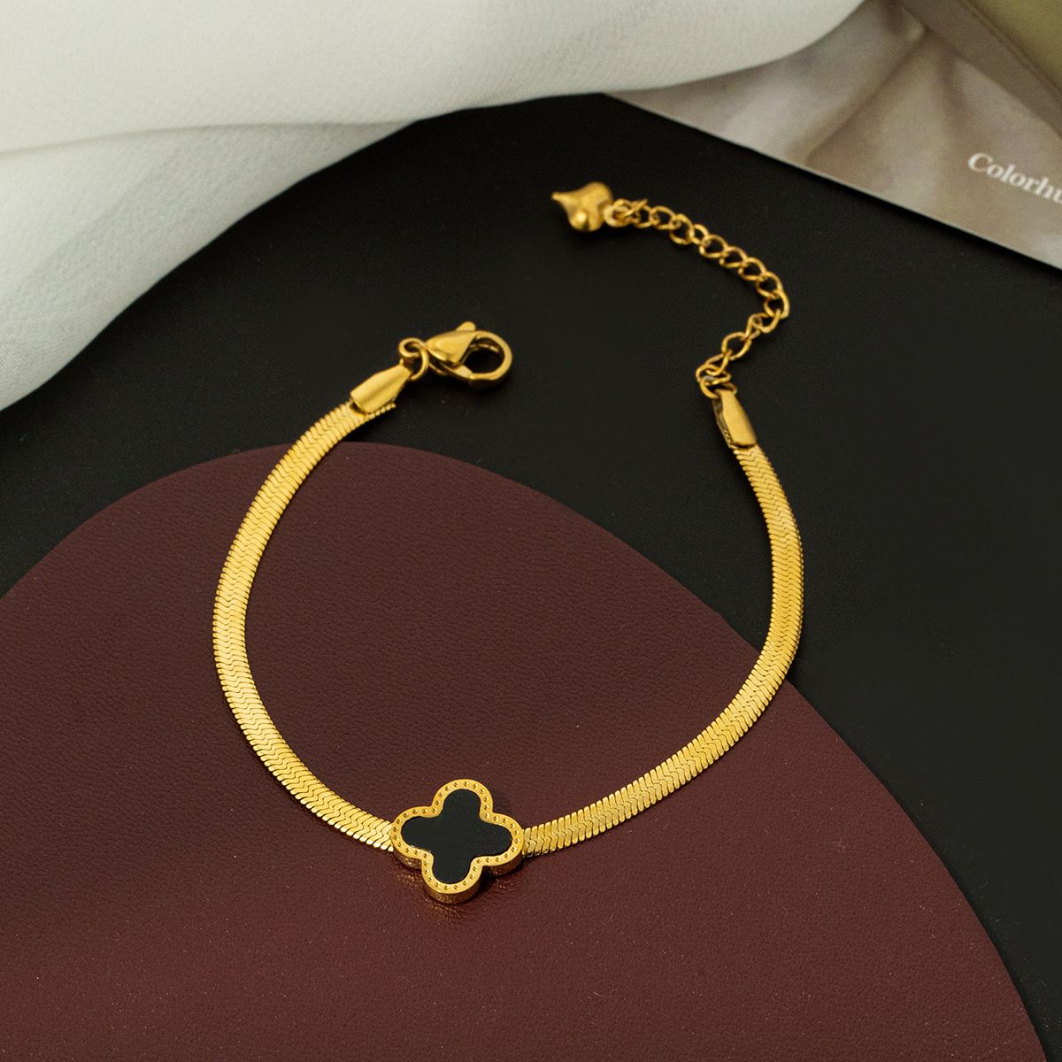 MYKI Gorgeous Floral Charm Bracelet (MKBRAD478G)