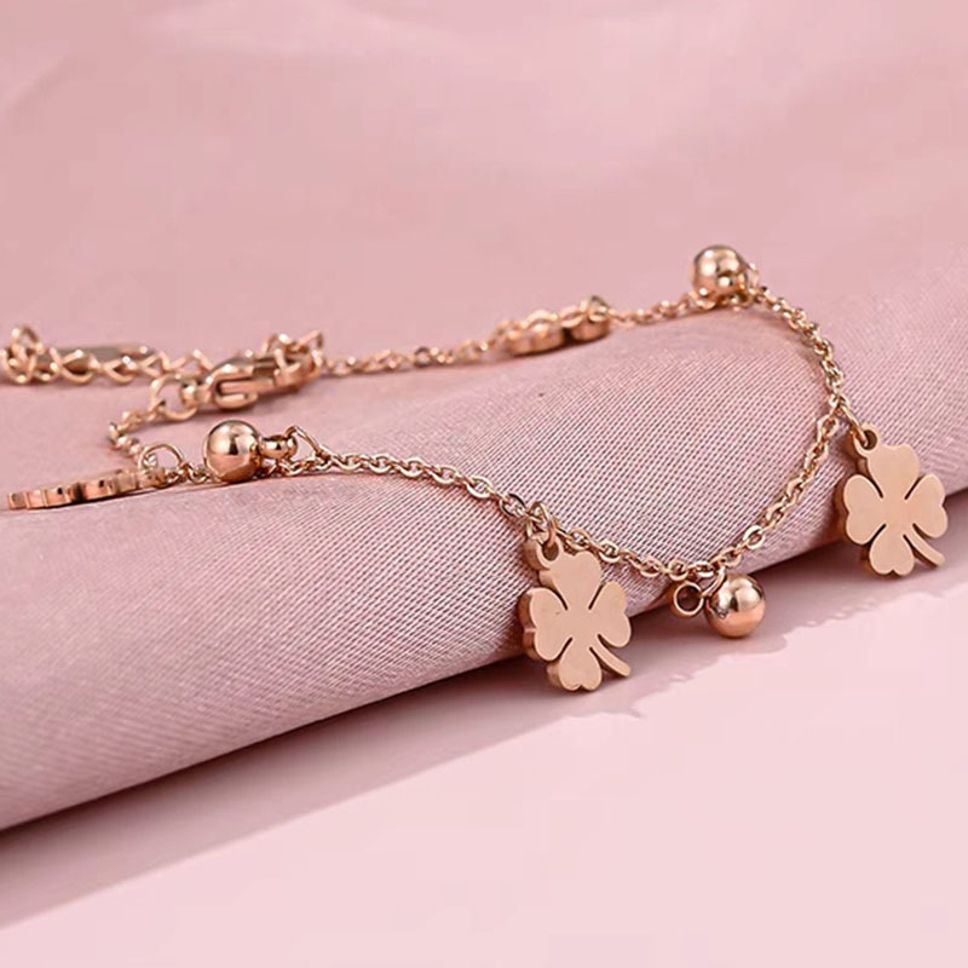 MYKI Pretty Floral Charm Bracelet (MKBRAD479RG)