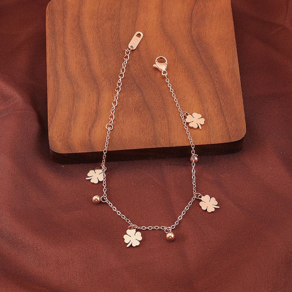 MYKI Pretty Floral Charm Bracelet (MKBRAD479RG)