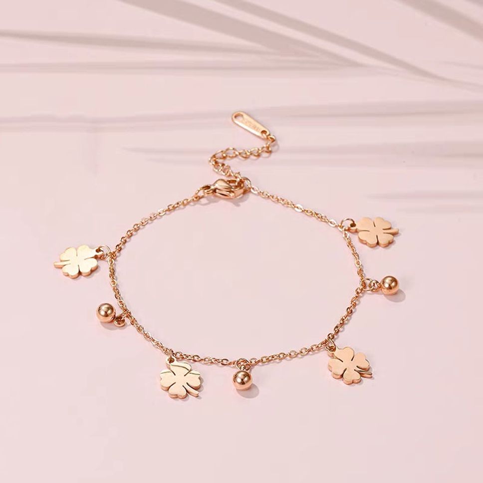 MYKI Pretty Floral Charm Bracelet (MKBRAD479RG)