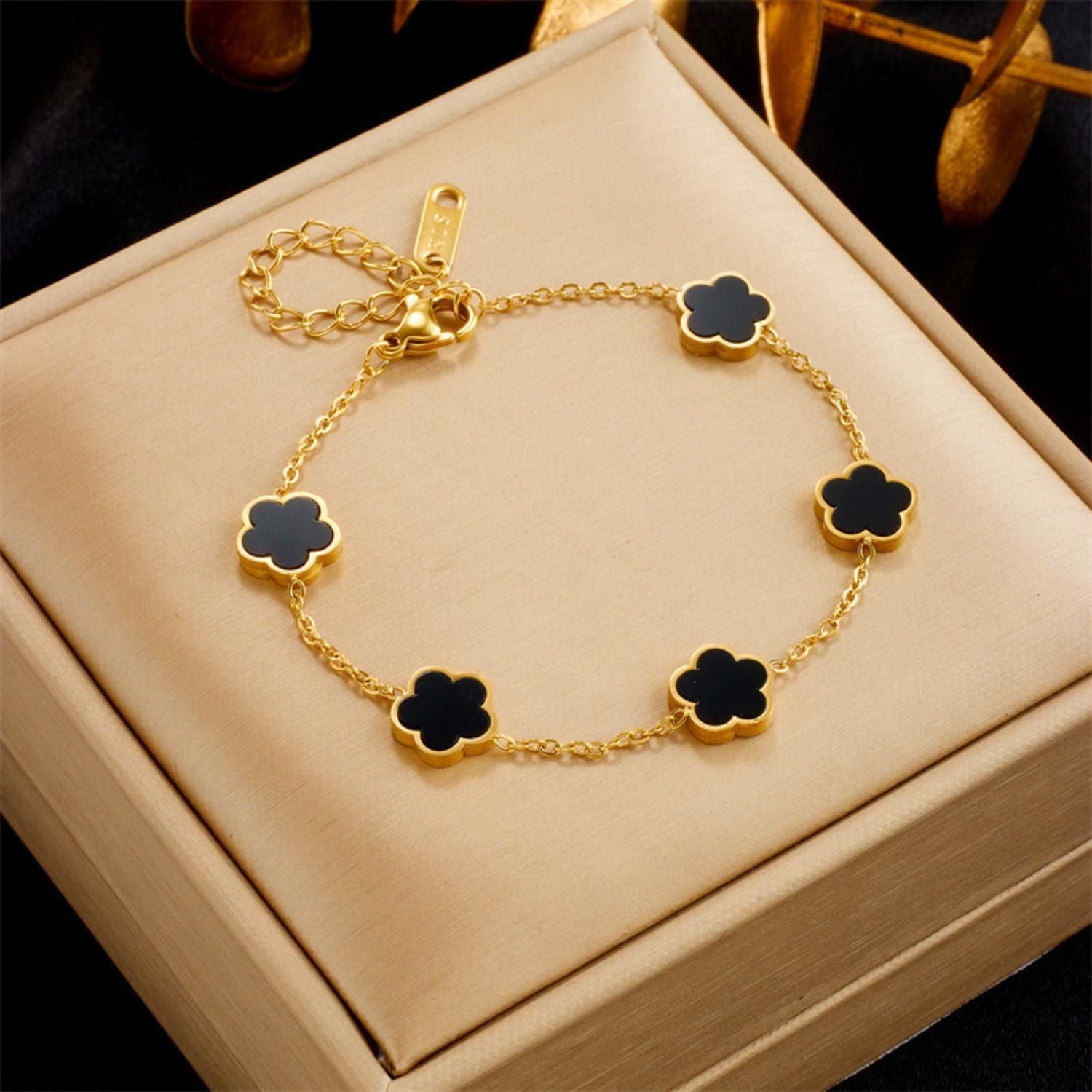 MYKI Royal Floral Charm Bracelet  (MKBRAD506)