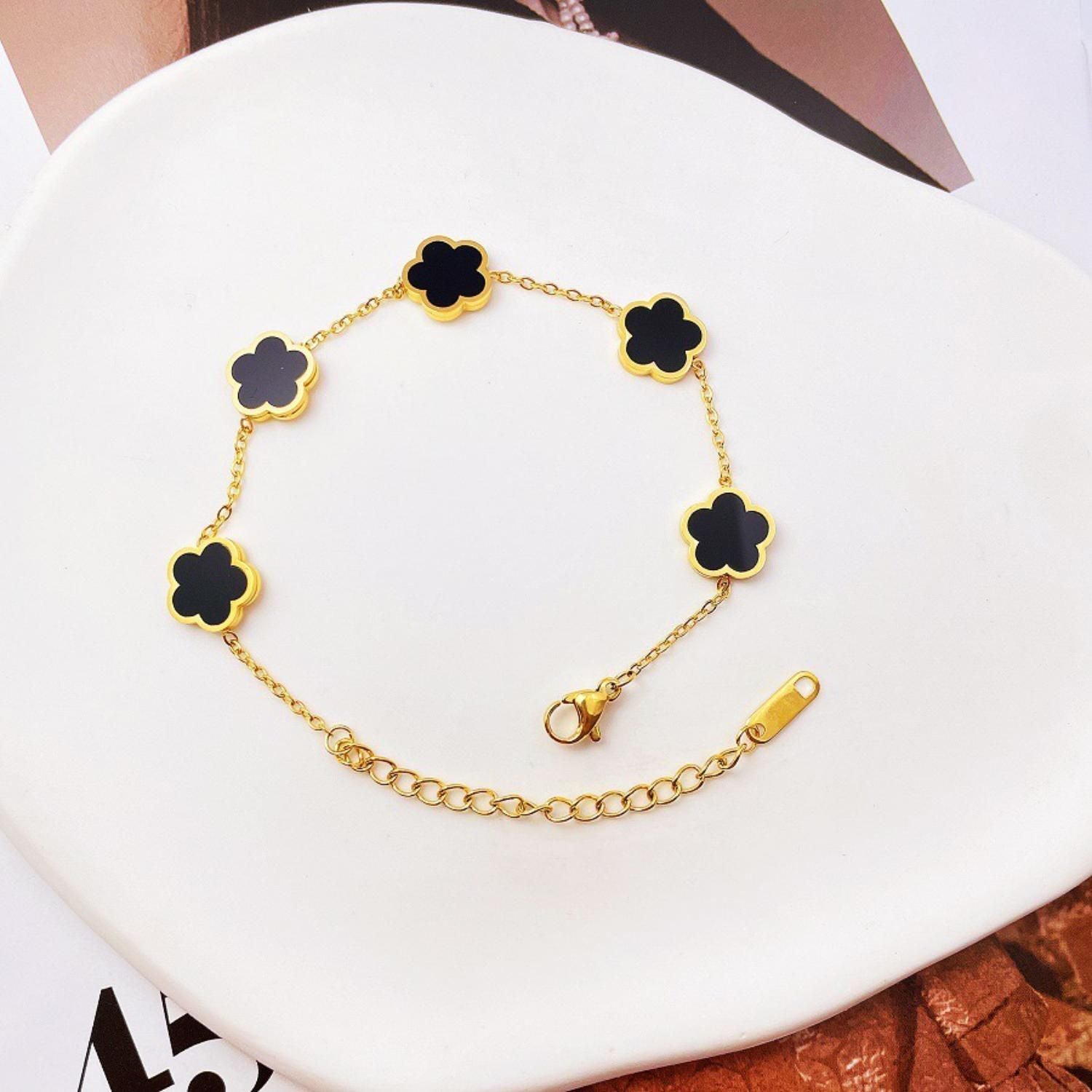MYKI Royal Floral Charm Bracelet  (MKBRAD506)