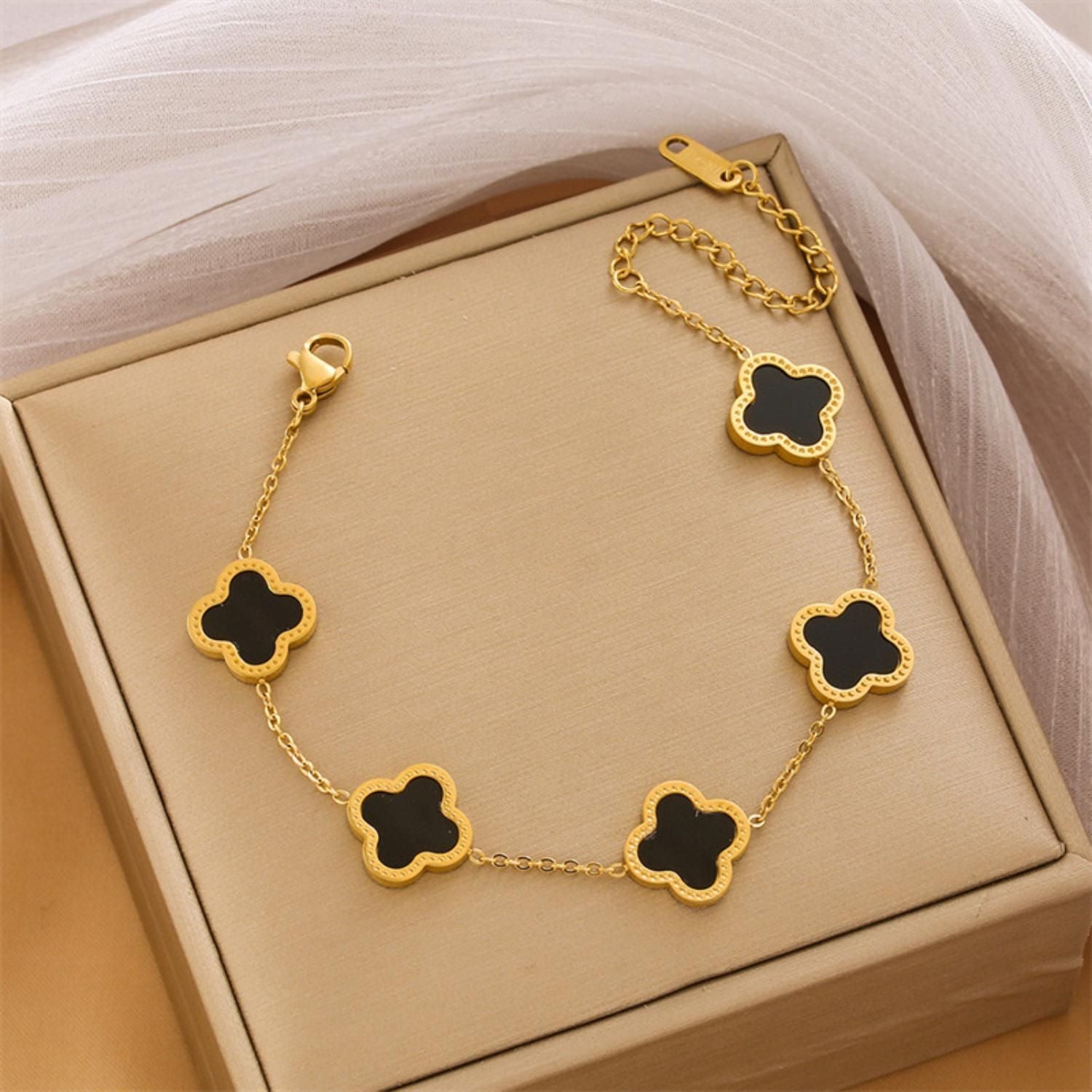 MYKI Royal Floral Charm Bracelet  (MKBRAD506)