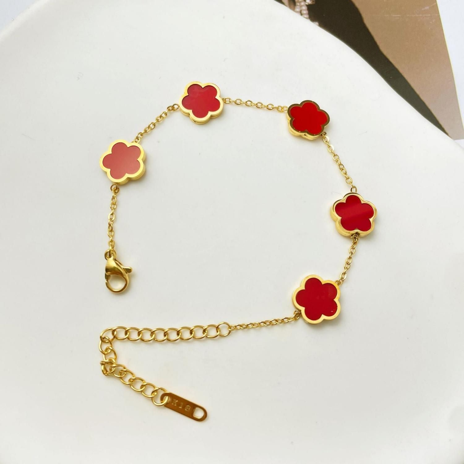 MYKI Royal Floral Charm Bracelet  (MKBRAD506)