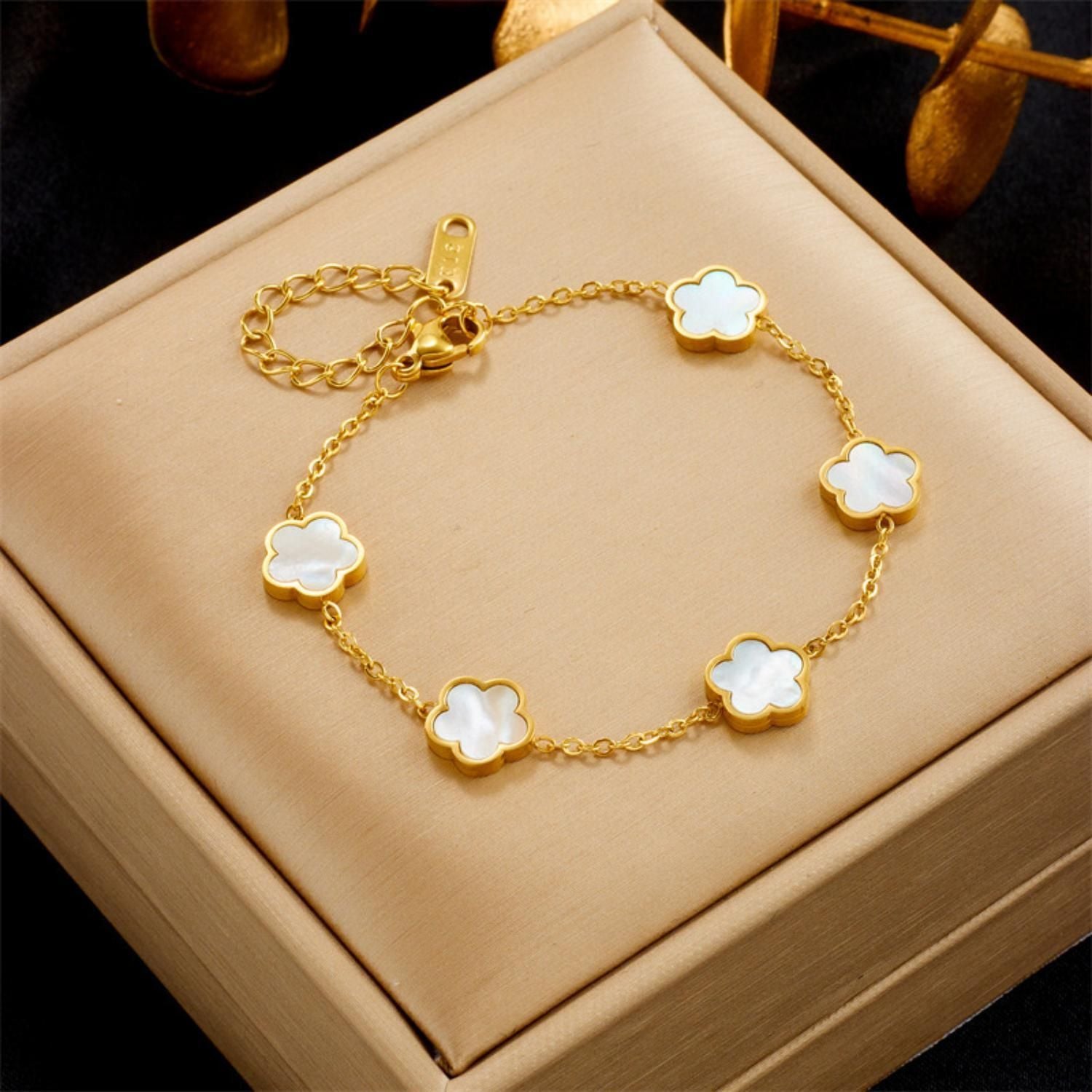 MYKI Royal Floral Charm Bracelet  (MKBRAD506)