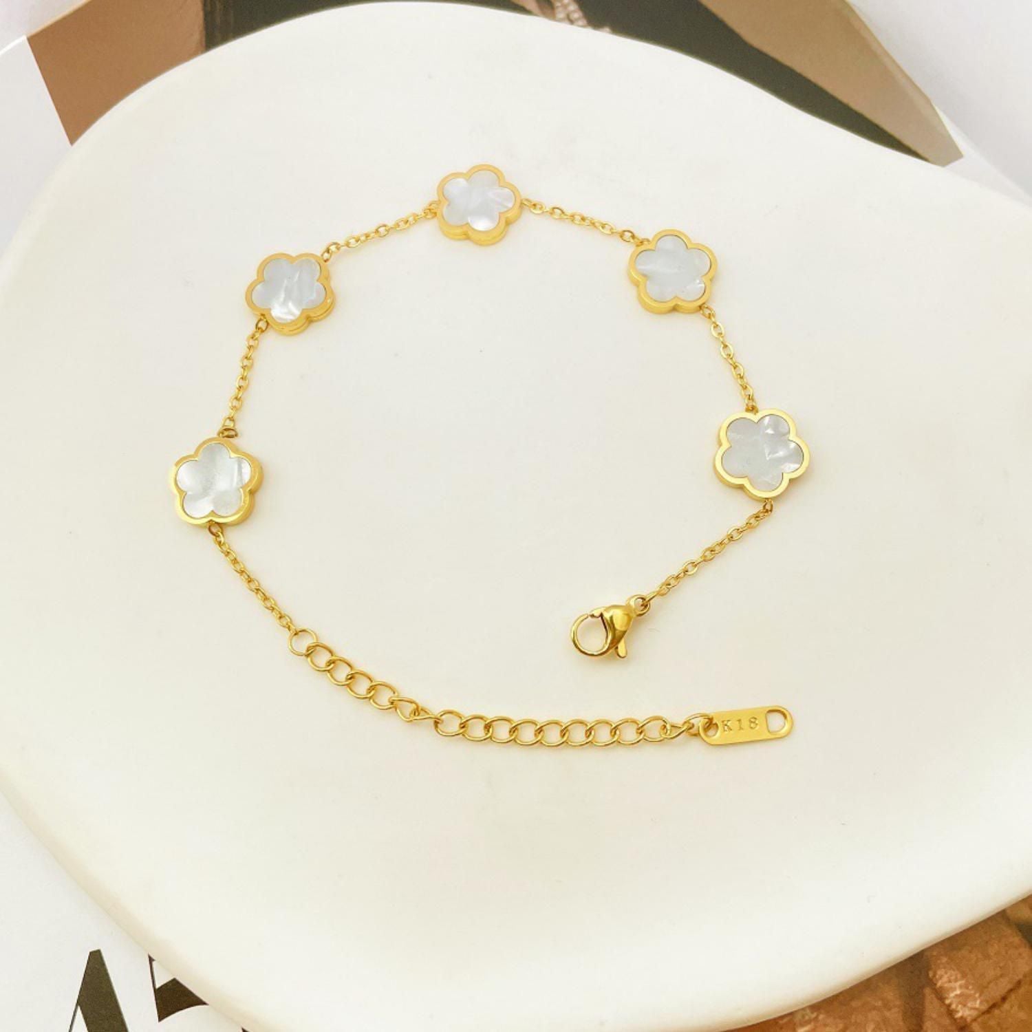 MYKI Royal Floral Charm Bracelet  (MKBRAD506)