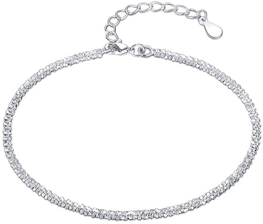 MYKI Textured Dainty Bracelet(MKBRAD716-SSYI)