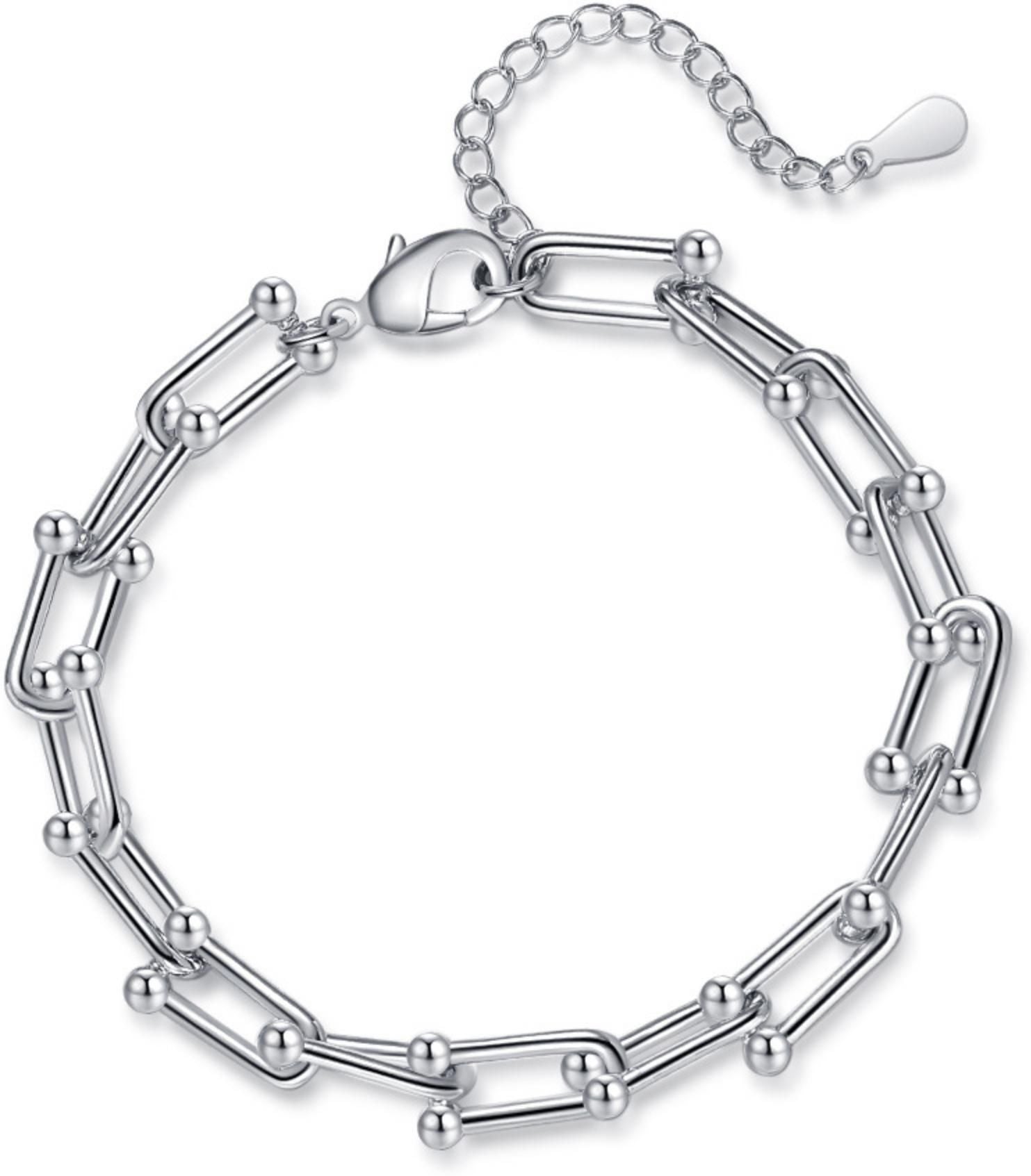 MYKI Chunky Ball-Link Bracelet(MKBRAD717-SSYI)