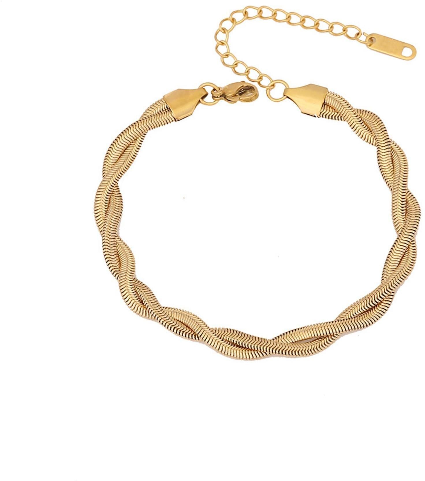 MYKI Stainless Steel Braided Bracelet | Anti-Tarnish(MKBRAD769-SSYI)
