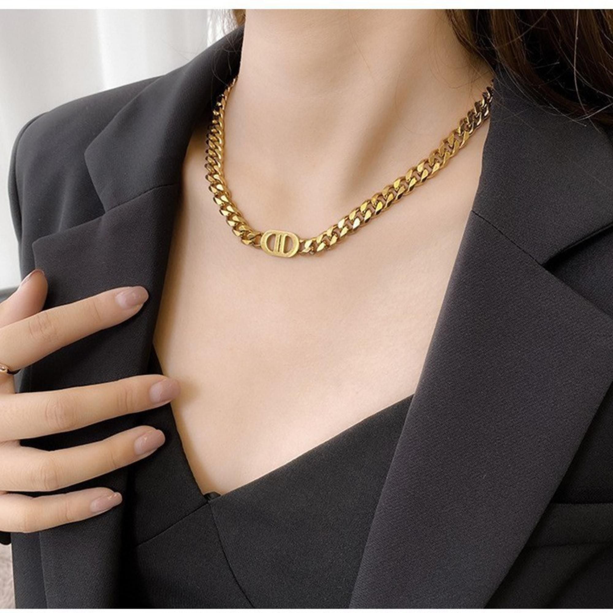 MYKI Charming Stainless Steel Necklace (MK703-SSYI)