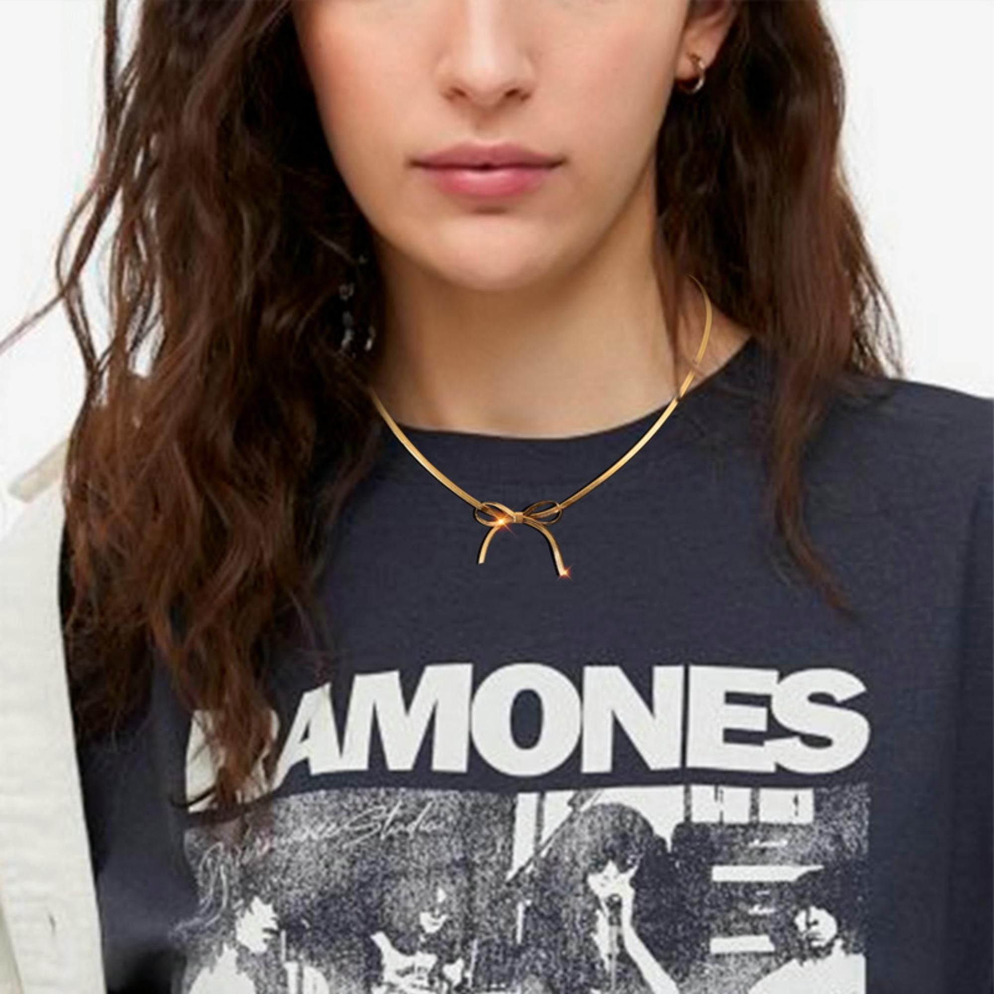 MYKI Elegant Stainless Steel Necklace (MK706-SSYI)