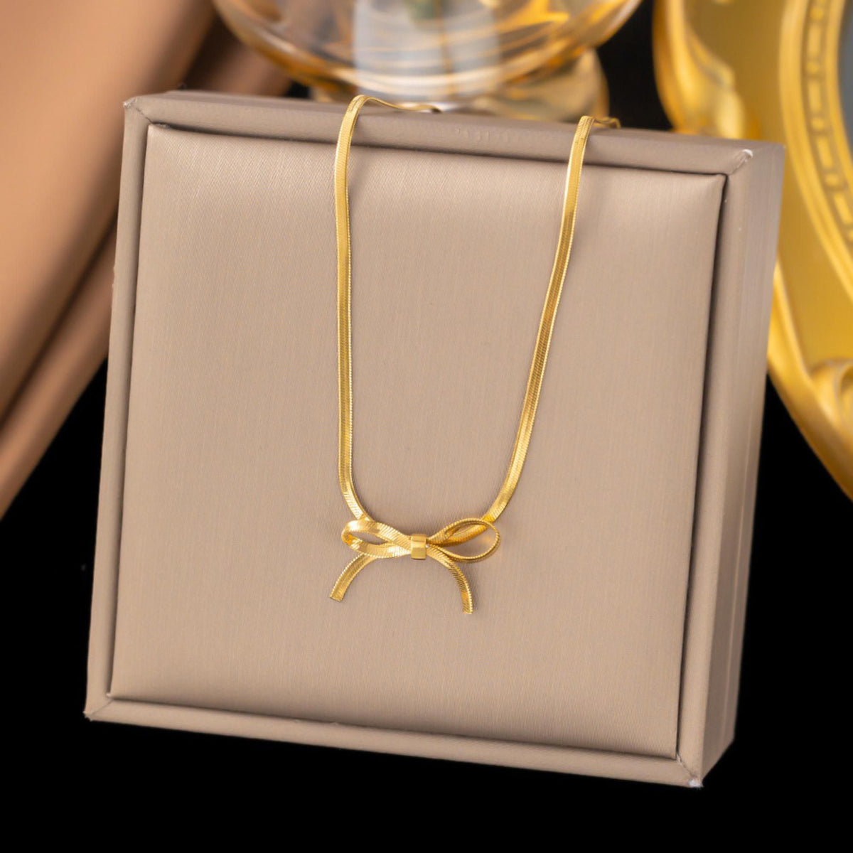 MYKI Elegant Stainless Steel Necklace (MK706G-SSYI)