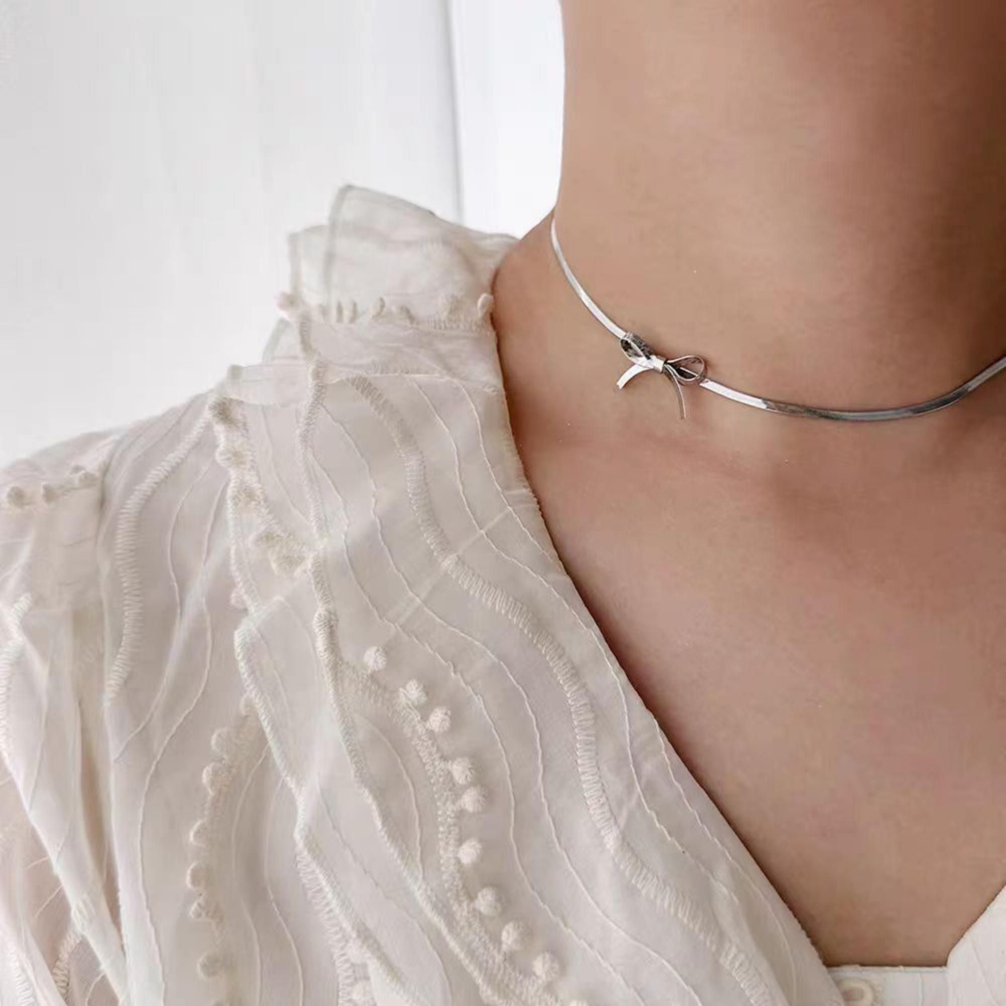 MYKI Elegant Stainless Steel Necklace (MK706-SSYI)