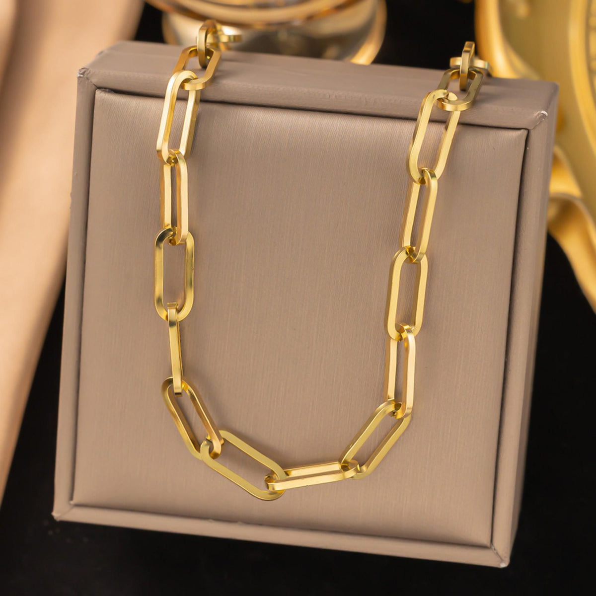 MYKI Fascinating Stainless Steel Necklace (MK713G-SSYI)