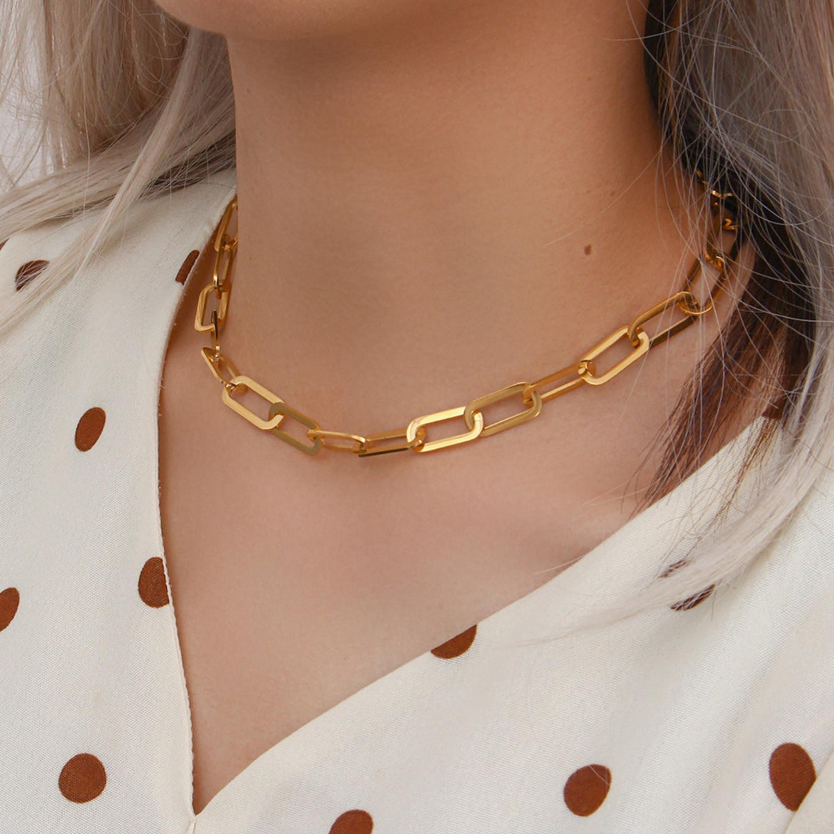 MYKI Fascinating Stainless Steel Necklace (MK713-SSYI)