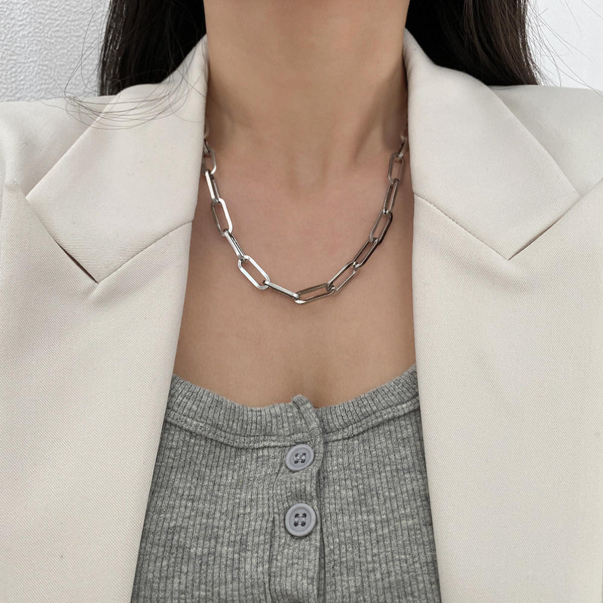 MYKI Fascinating Stainless Steel Necklace (MK713-SSYI)