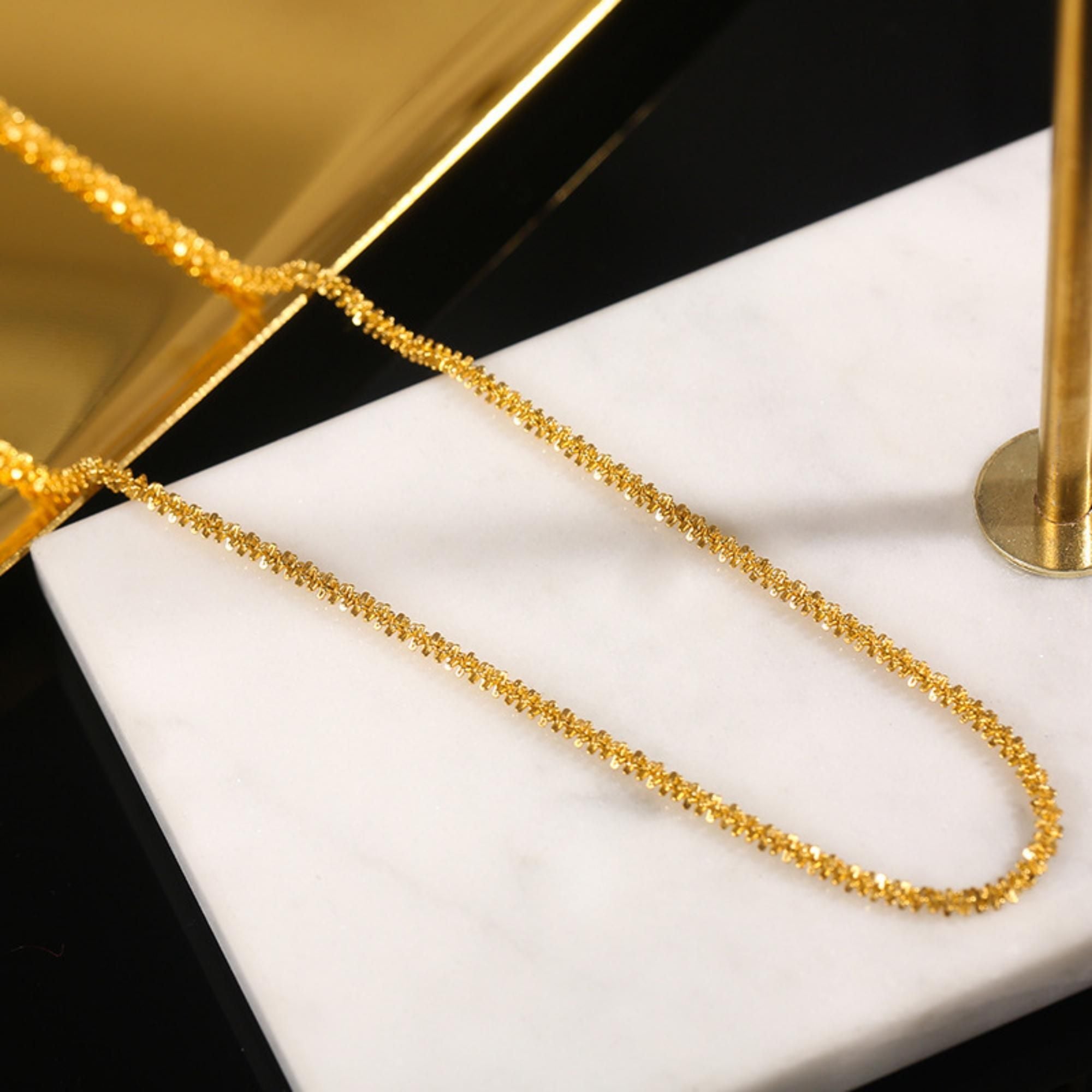 MYKI Hot Stainless Steel Necklace (MK716-SSYI)