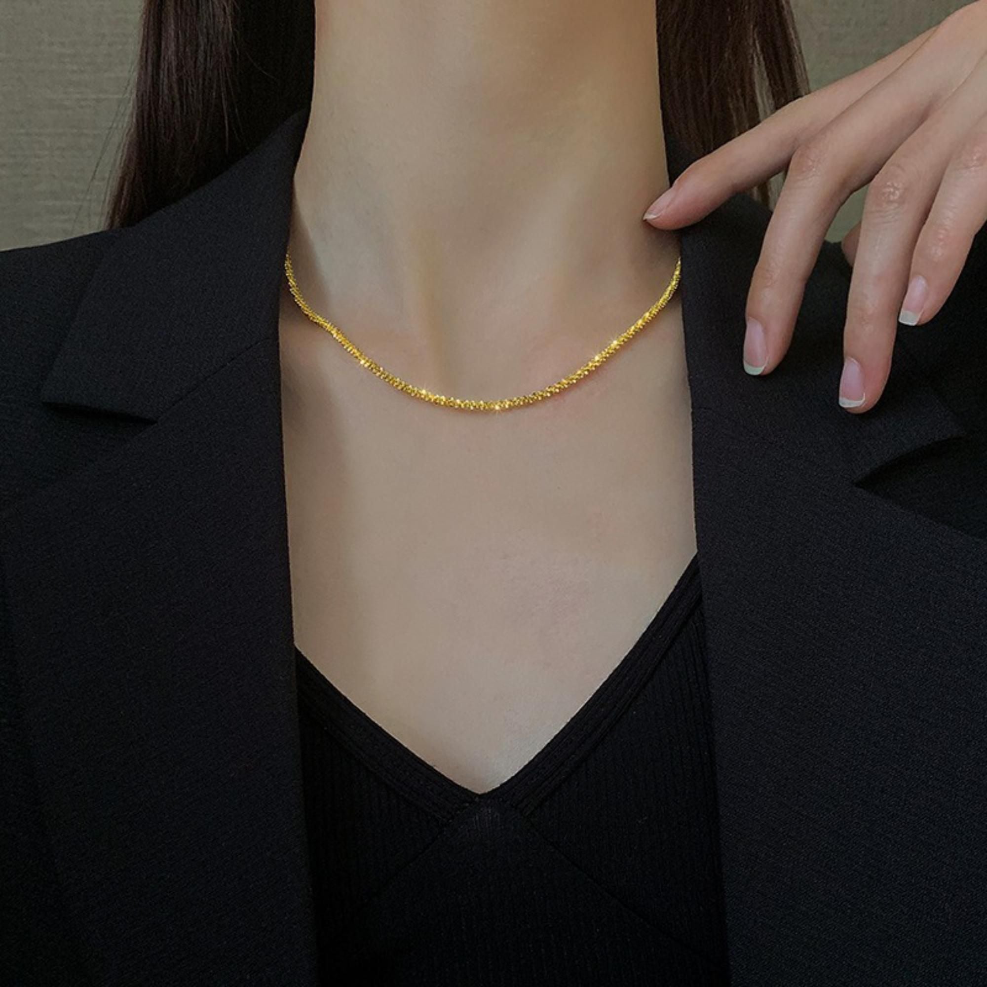 MYKI Hot Stainless Steel Necklace (MK716-SSYI)