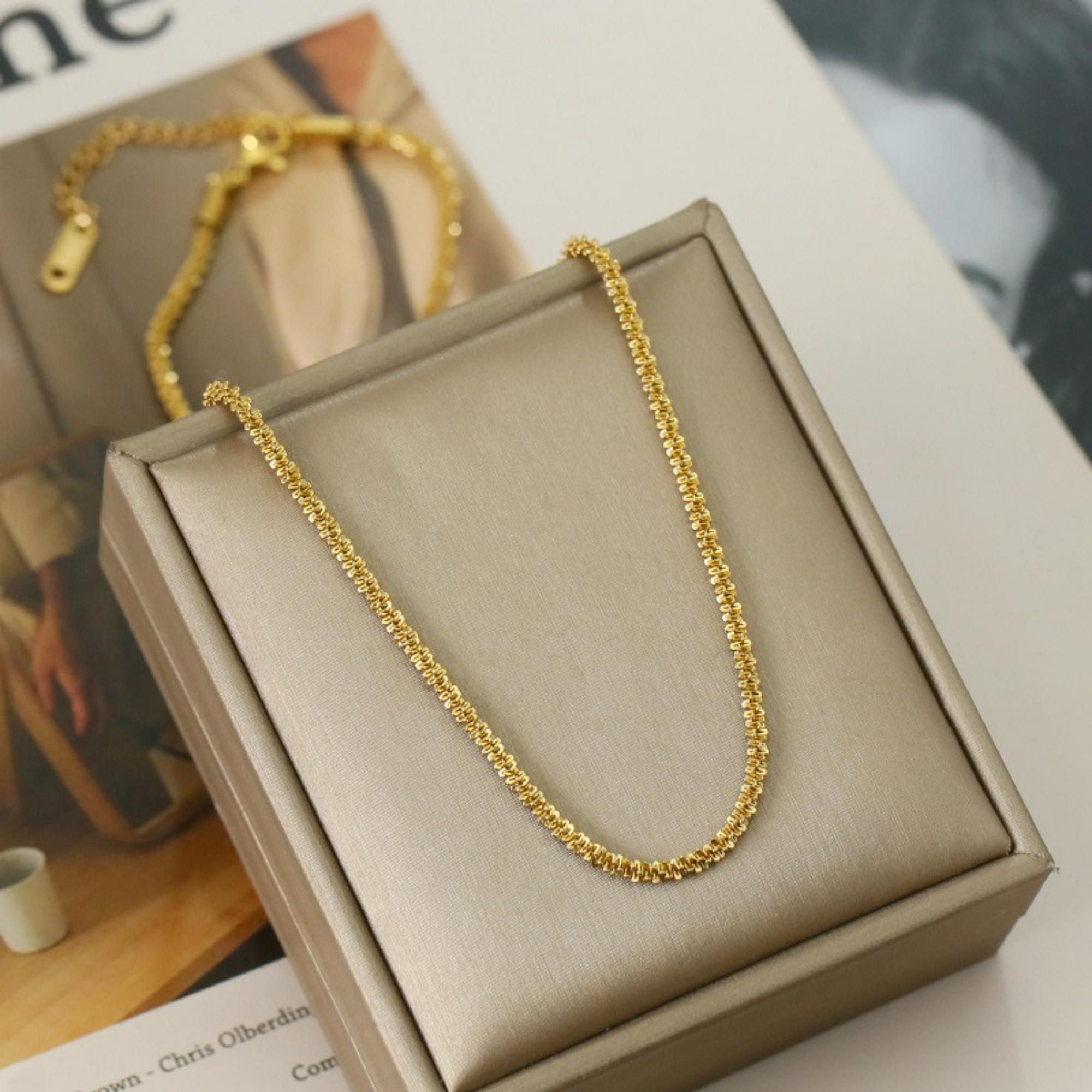 MYKI Hot Stainless Steel Necklace (MK716-SSYI)