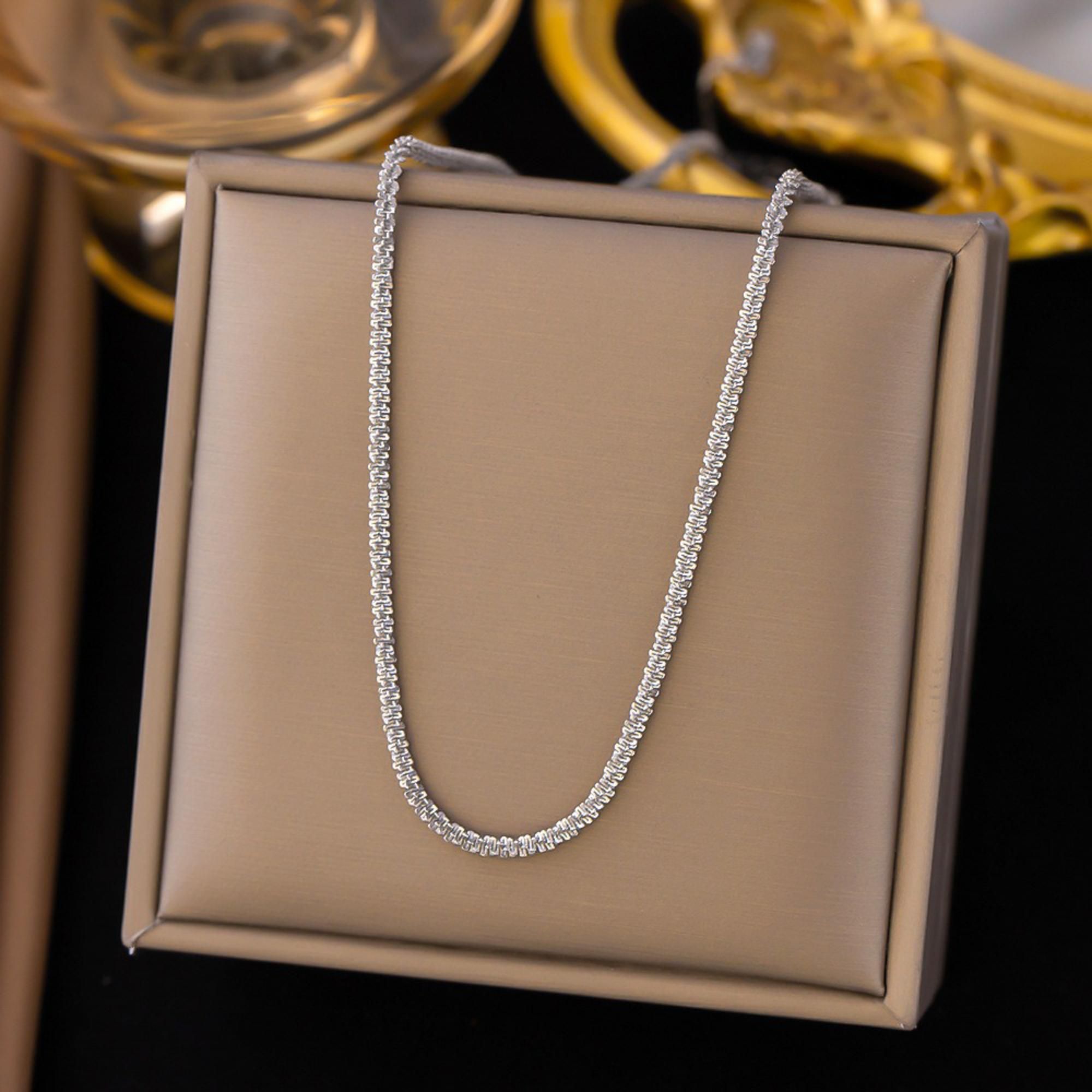 MYKI Hot Stainless Steel Necklace (MK716S-SSYI)
