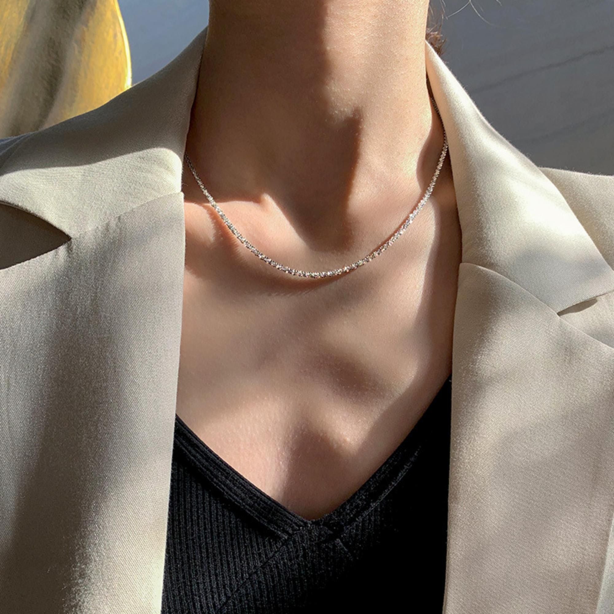 MYKI Hot Stainless Steel Necklace (MK716-SSYI)