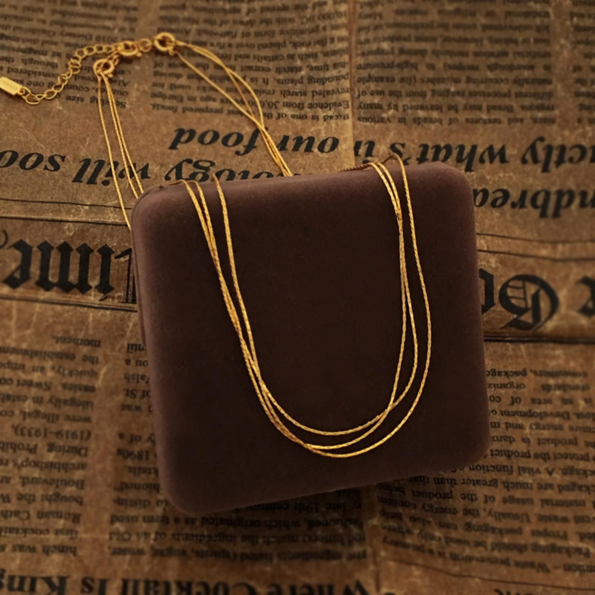MYKI Anti-Tarnish Multi-Layer Necklace (MK734-SSYI)