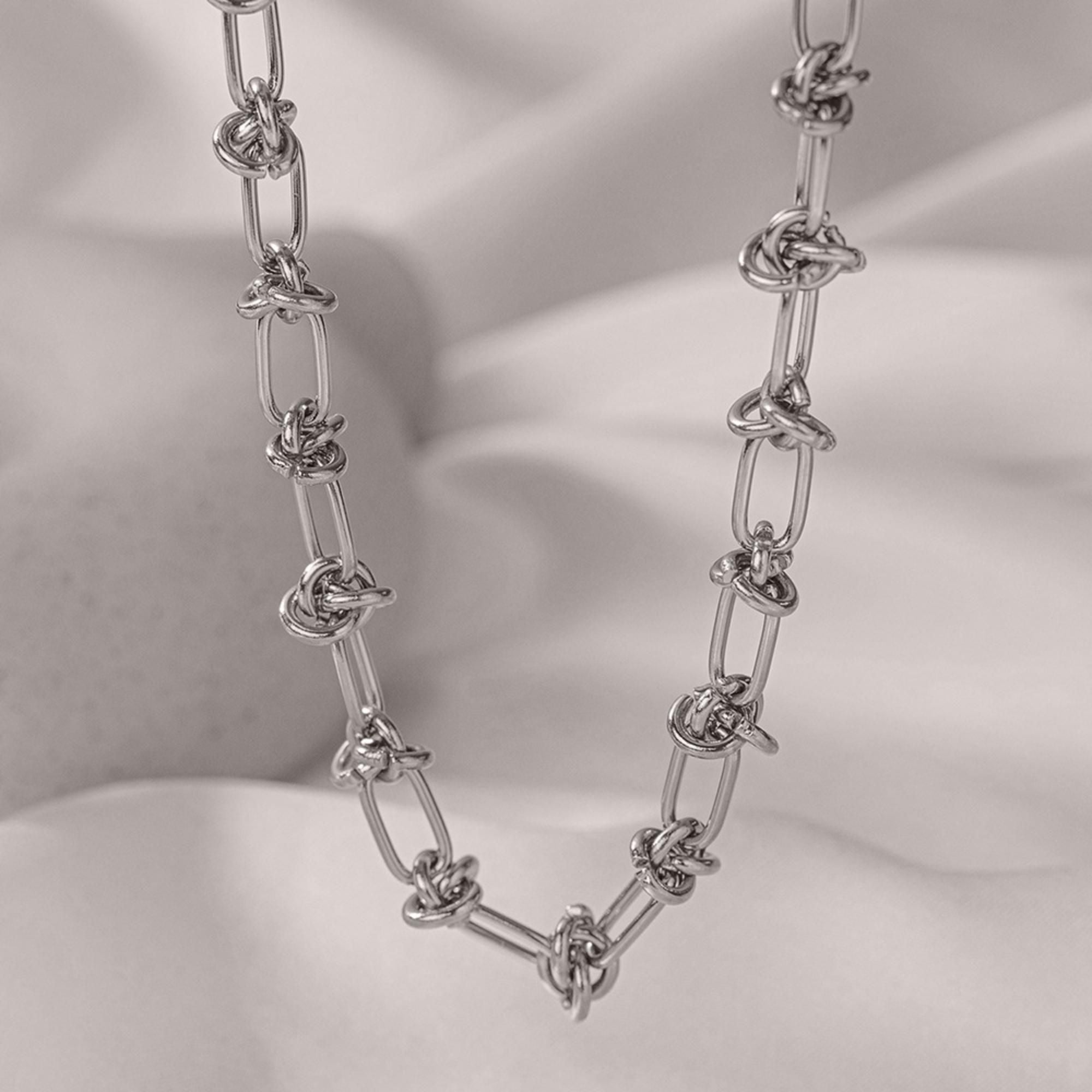 MYKI Chocolate-Box Stainless Steel Necklace (MK766-SSYI)