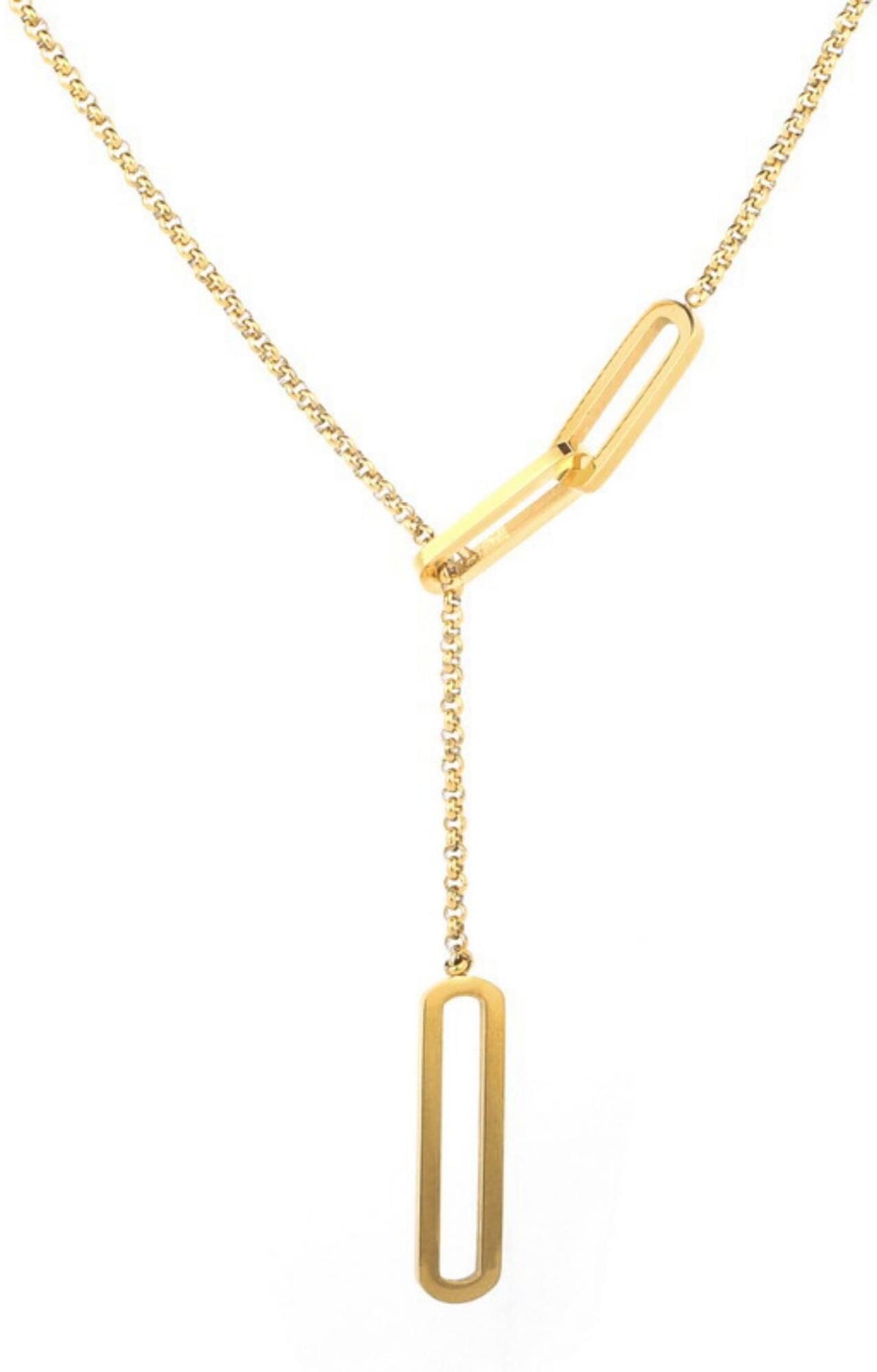 MYKI Eye-Catching Stainless Steel Necklace (MK770-SSYI)