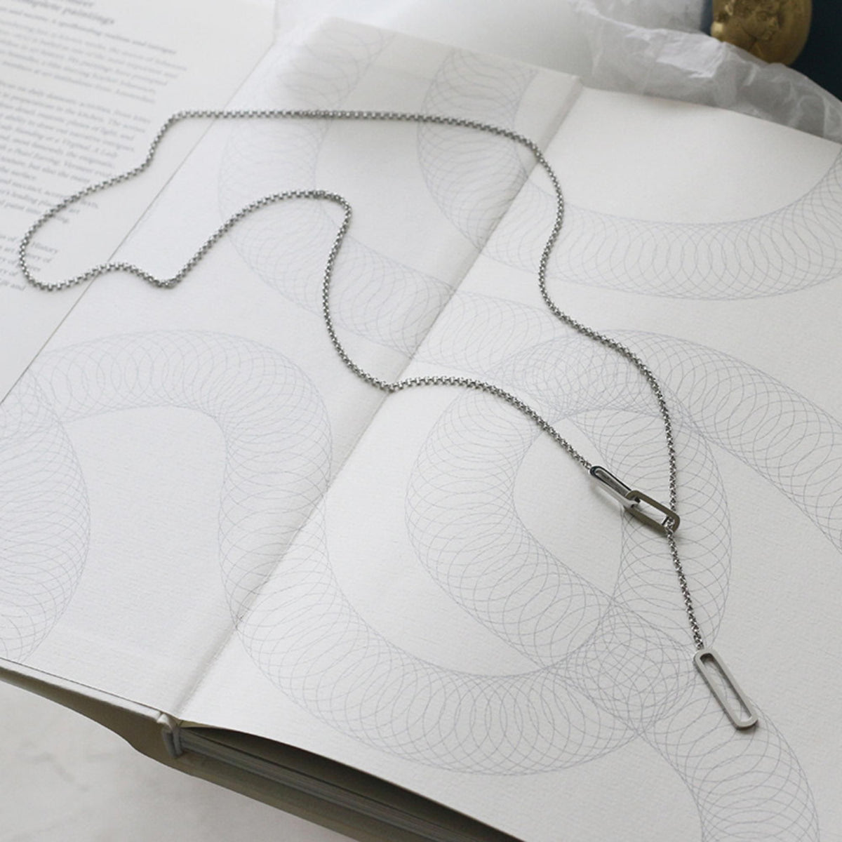 MYKI Eye-Catching Stainless Steel Necklace (MK770-SSYI)