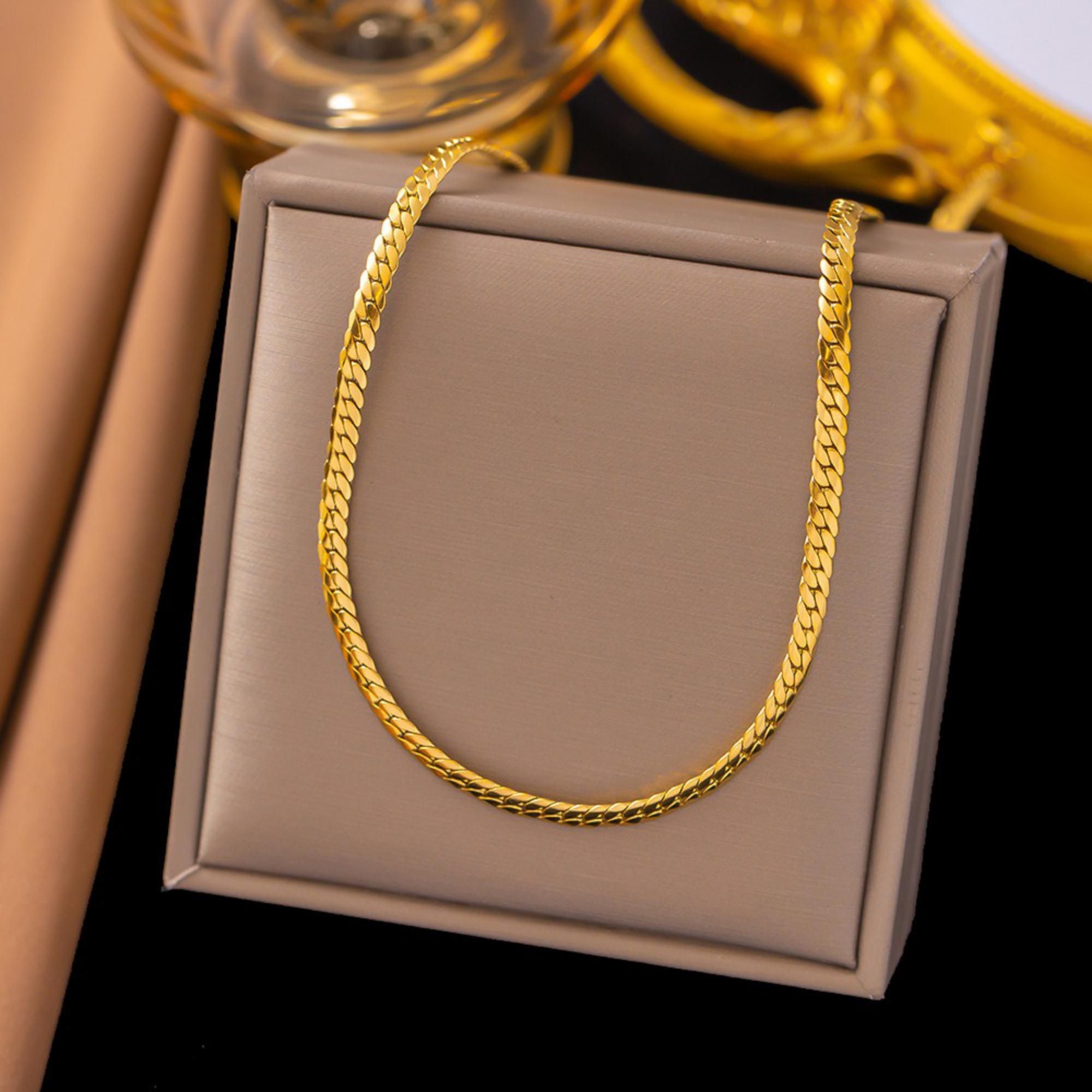 MYKI Handsome Stainless Steel Necklace (MK790G-SSYI)