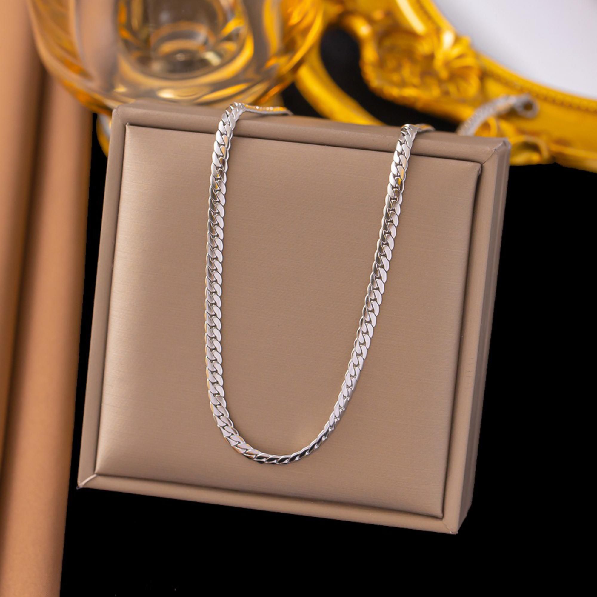 MYKI Handsome Stainless Steel Necklace (MK790S-SSYI)