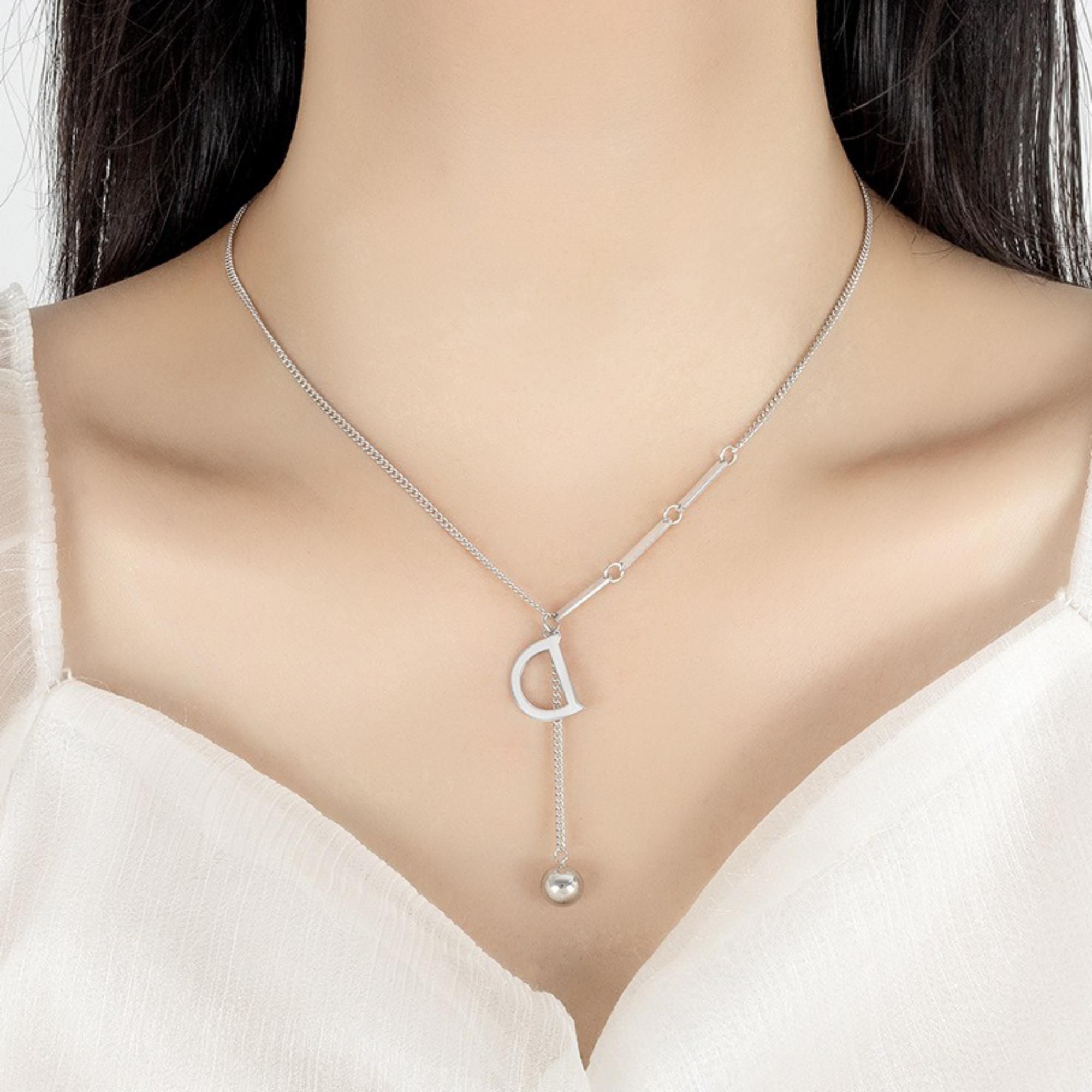 MYKI Aesthetical Stainless Steel Necklace (MK842-SSYI)