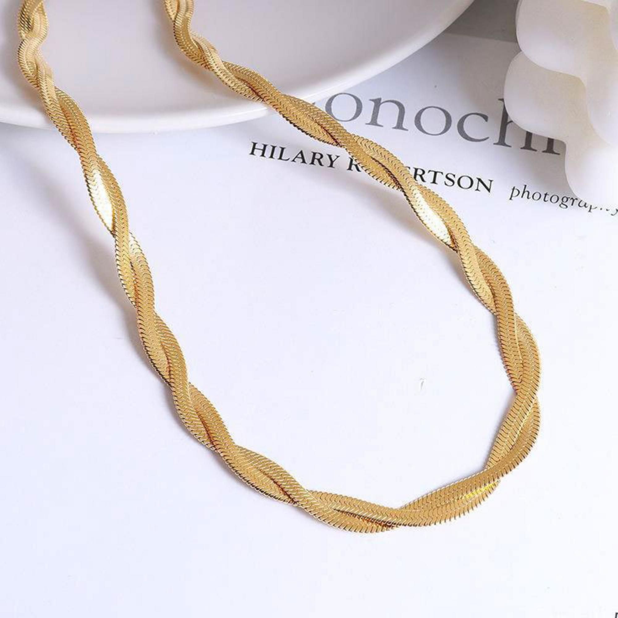 MYKI Fetching Stainless Steel Necklace (MK852G-SSYI)