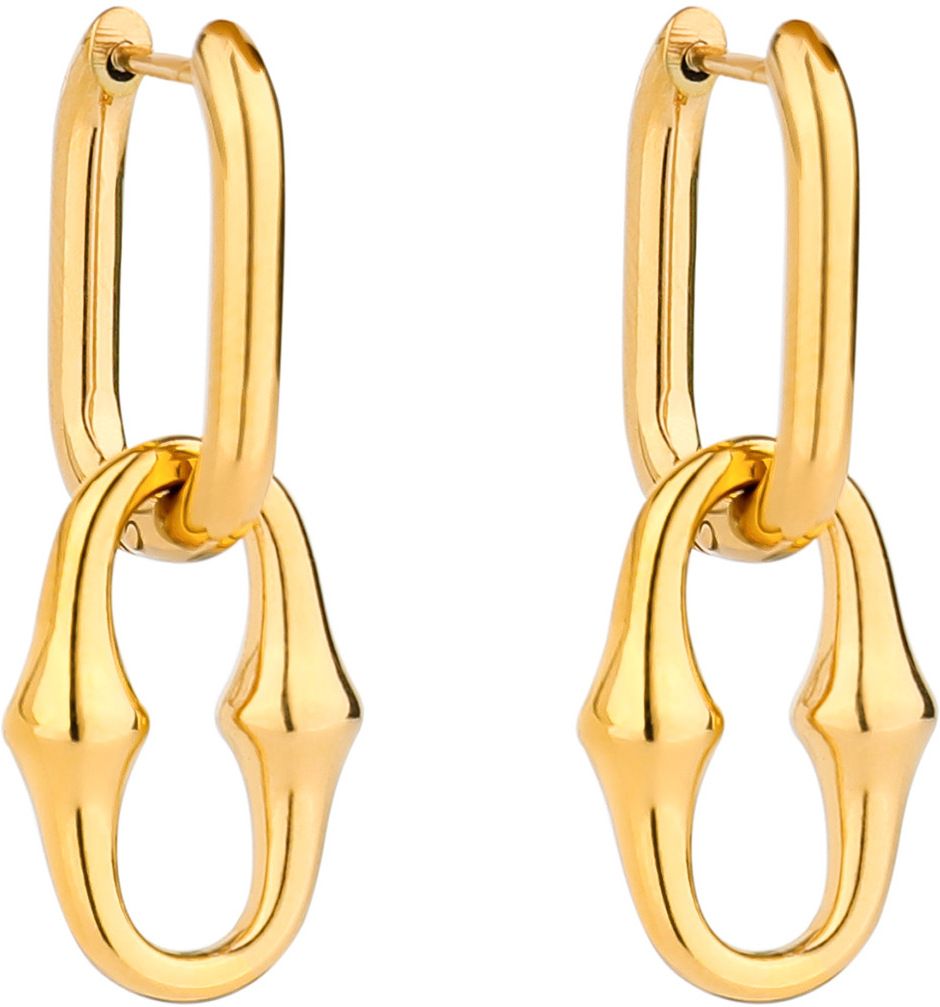 MYKI Gold Plated Chain Link Anti Tarnish Earrings | MYKI (MKERCH1008G-SSYI)