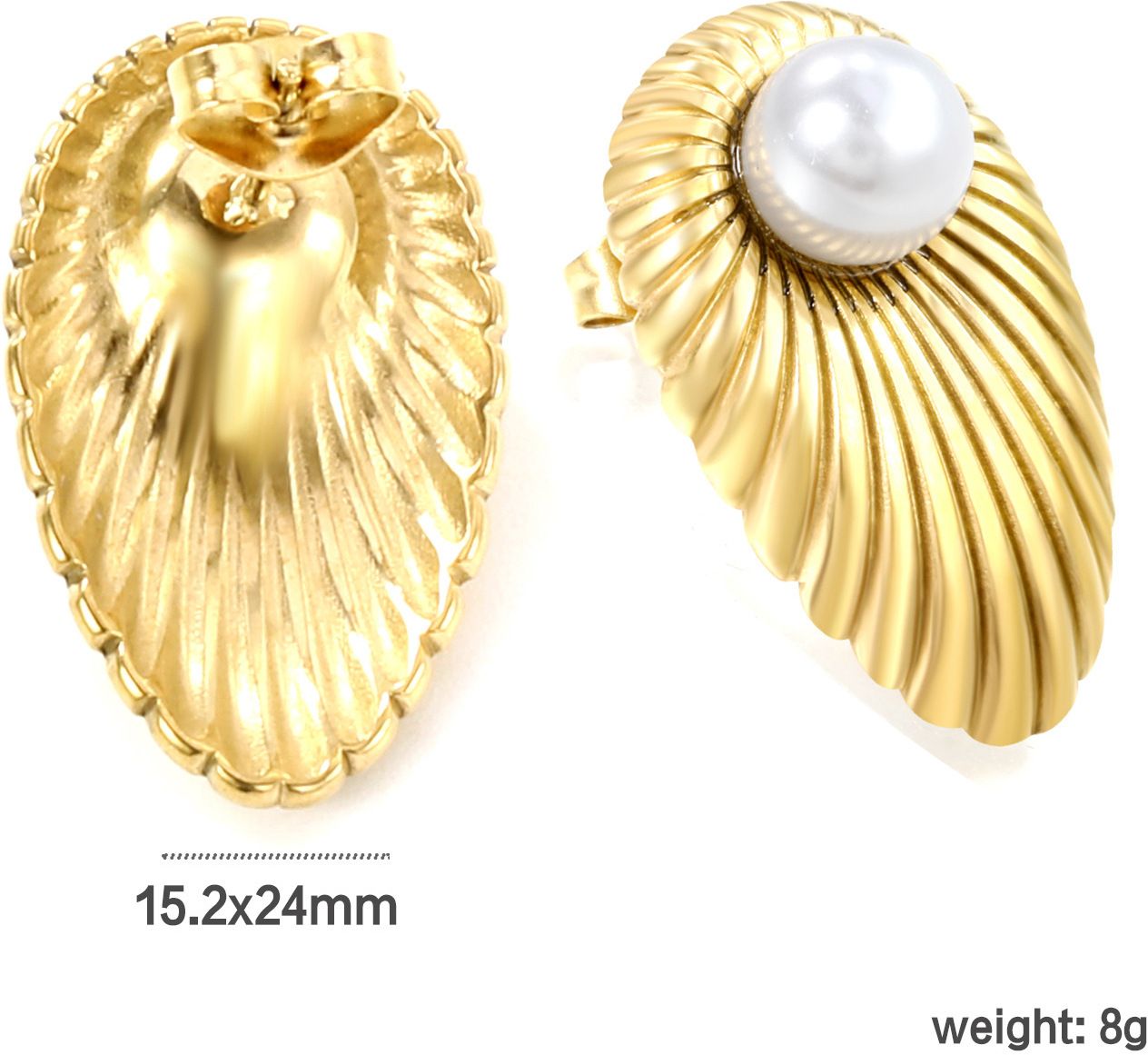 MYKI Pearl Teardrop Anti Tarnish Earrings | MYKI (MKERCH1023-SSYI)