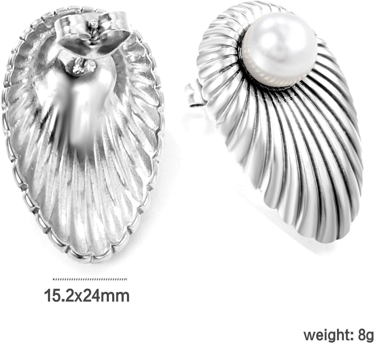 MYKI Pearl Teardrop Anti Tarnish Earrings | MYKI (MKERCH1023-SSYI)