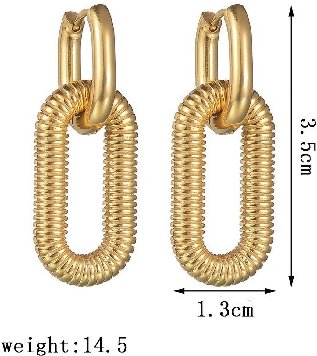 MYKI Coil Link Anti Tarnish Earrings | MYKI (MKERCH1025-SSYI)