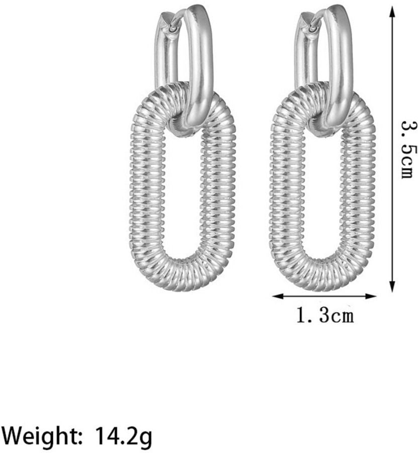 MYKI Coil Link Anti Tarnish Earrings | MYKI (MKERCH1025-SSYI)