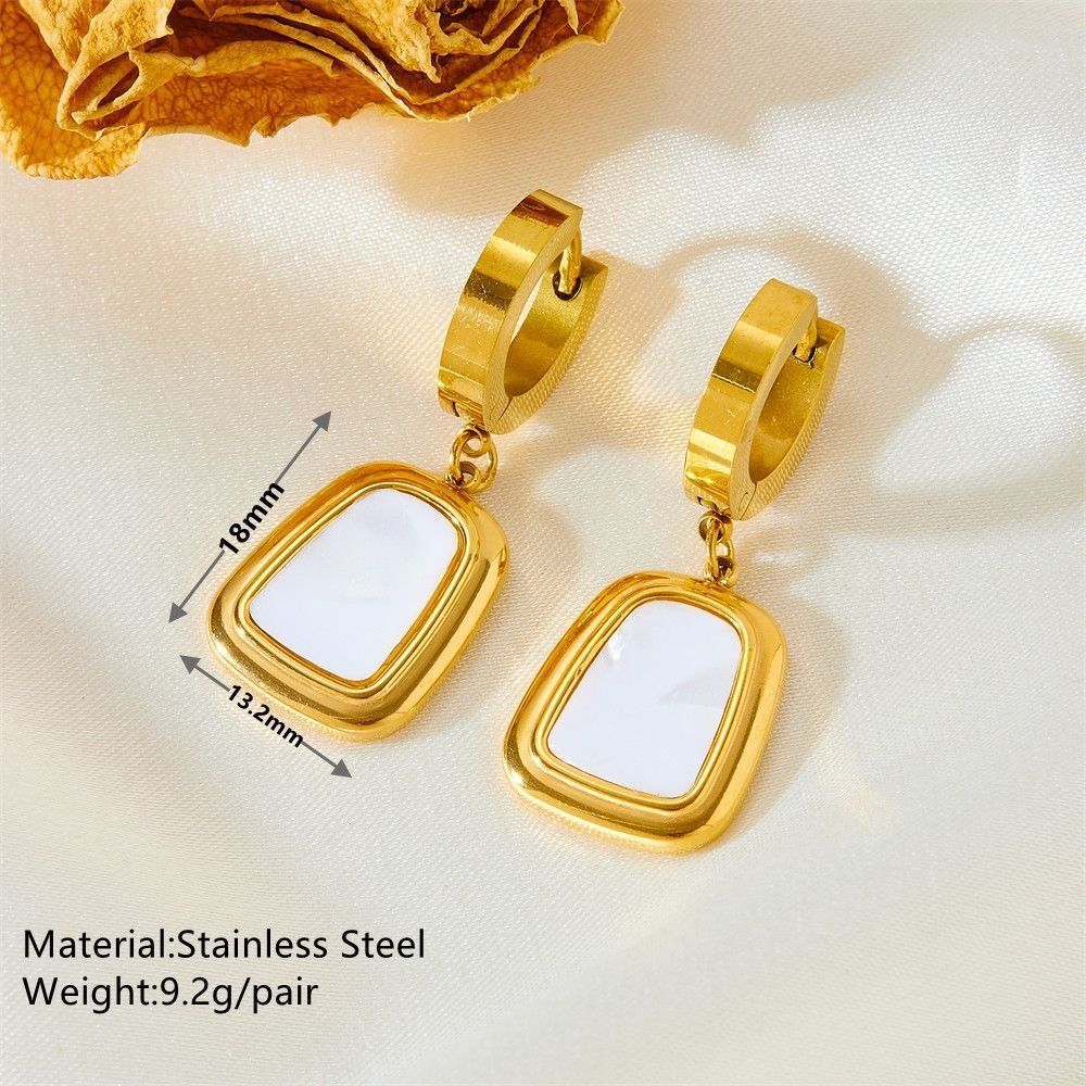 MYKI Enamel Drop Earrings | MYKI (MKERCH1038G-SSYI)