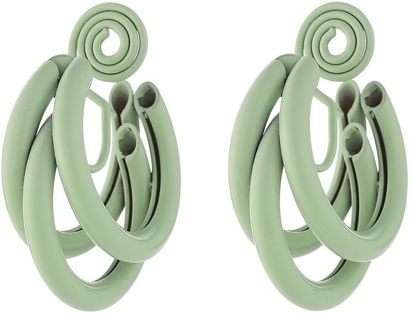 MYKI Mint Green Double Hoop Korean Earrings | MYKI (MKERCH859PI-ANT)