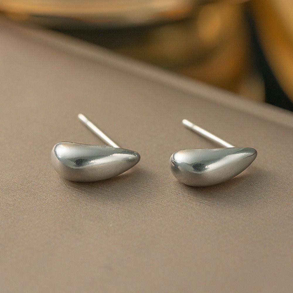 MYKI Crescent Hoop Anti-Tarnish Earrings (MKERCH938-SSYI)