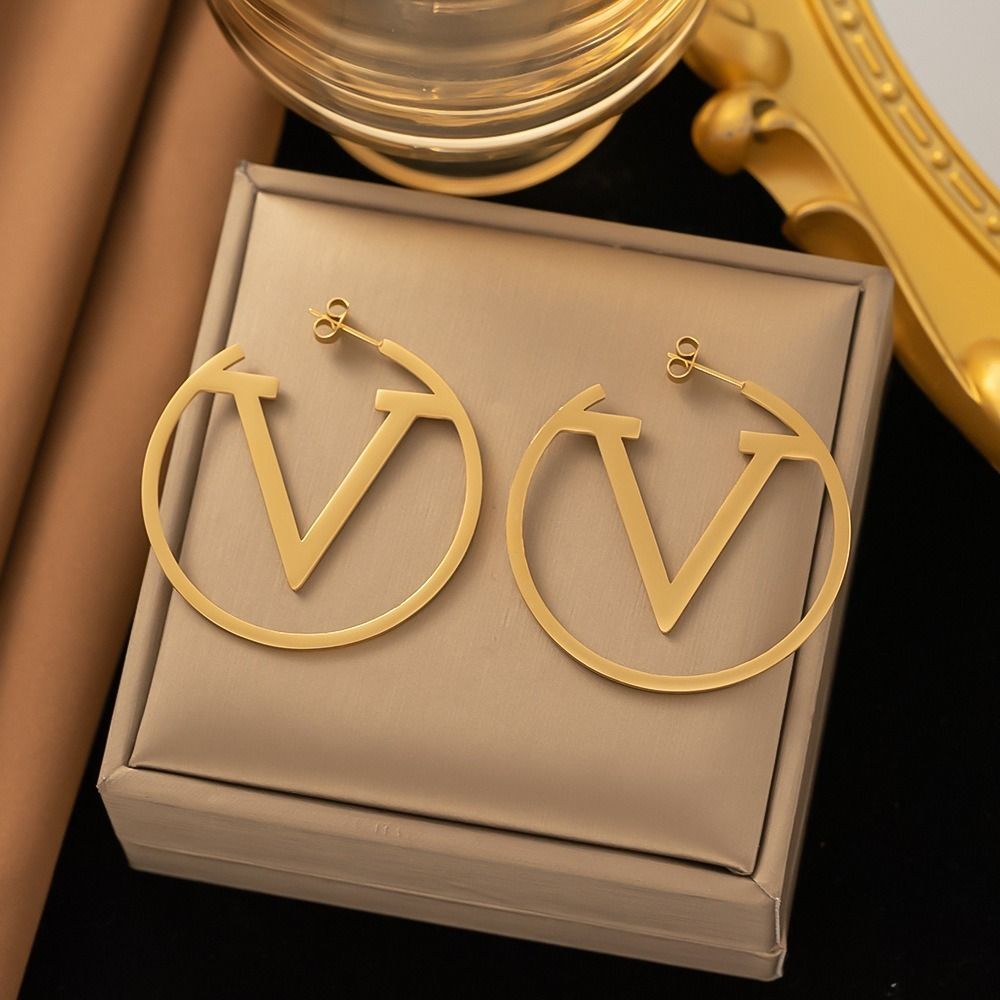 MYKI Gold Plated Designer Circle Cutout Anti-Tarnish Earrings (MKERCH961G-SSYI)