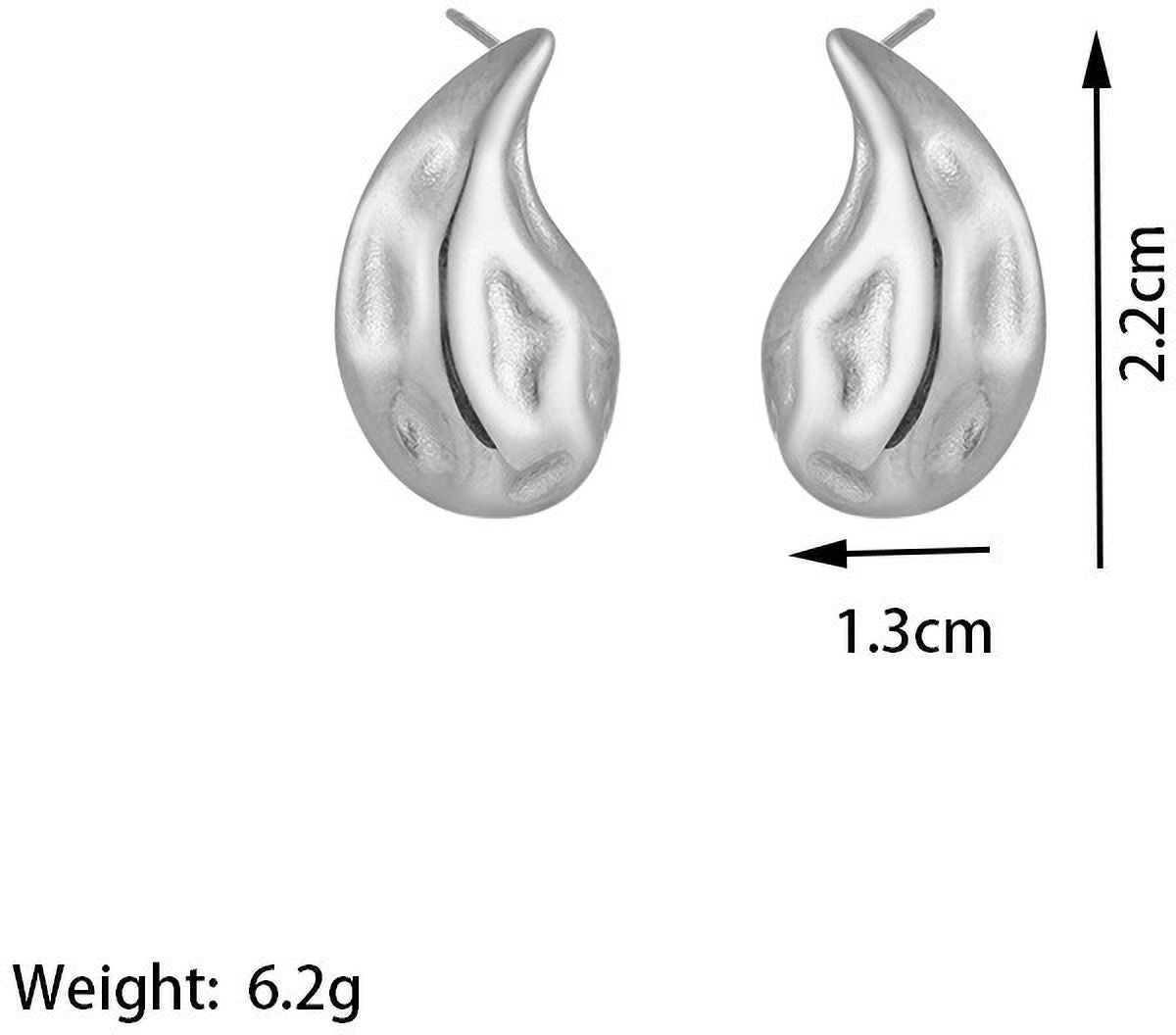 MYKI Anti-Tarnish Abstract Stud Earrings (MKERCH983-SSYI)